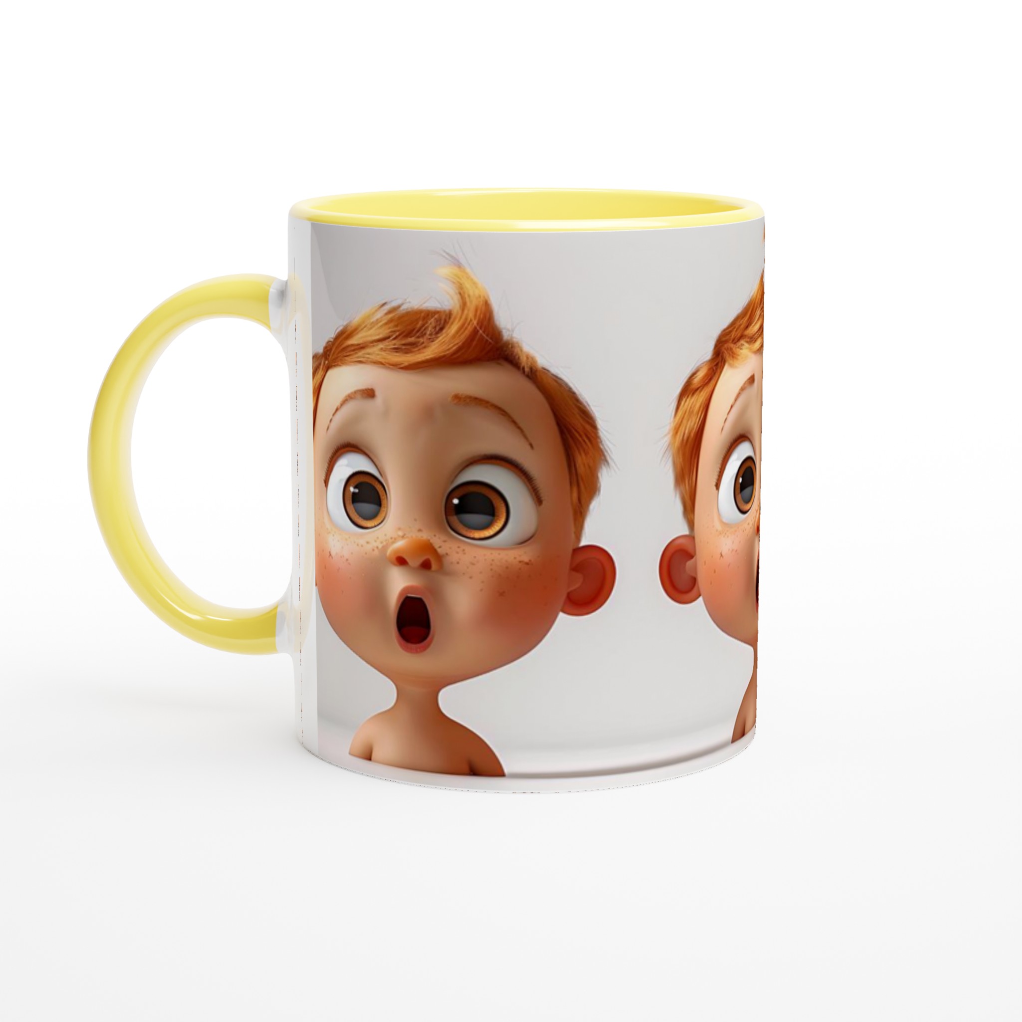 Förbluffande 11oz Keramisk Mugg – Med Charmiga 3D-Babyansikten i Ditt Val av Färg 3 3c95d667-5f5f-44d7-8014-ef6f5116cbb2