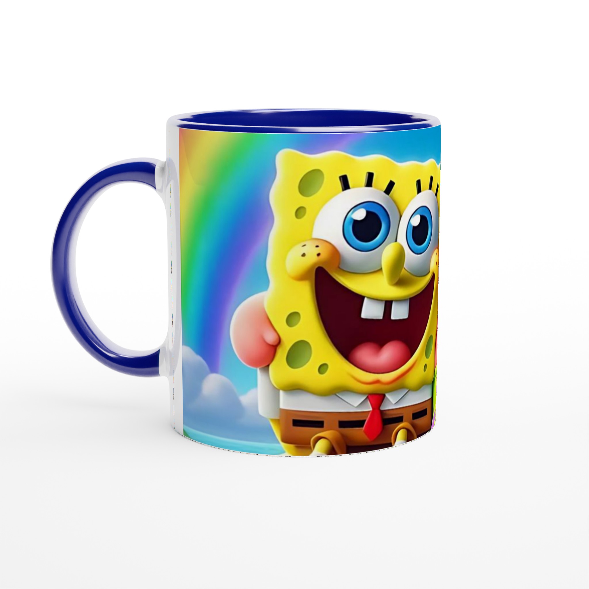 Vit 11oz keramisk mugg med färgstarkt och lekfullt motiv i regnbågsfärger 2 3ca62e1d-7e83-4bdb-92e7-8fbbc4915cc8