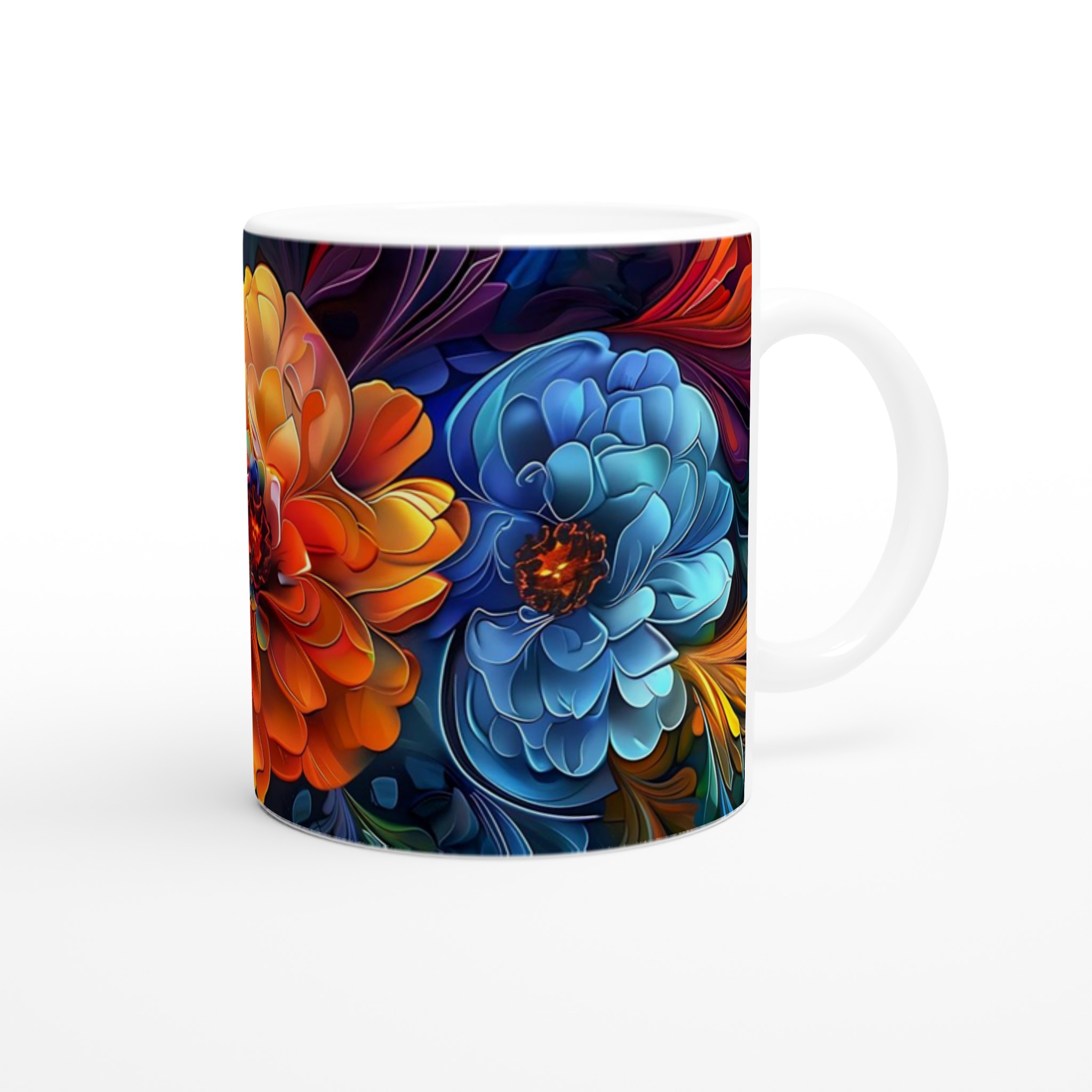 Abstrakt Blomster Keramikmugg 11oz – Levande Konst för Dina Fikastunder 9 3cbd1f20-ed0f-4db2-8896-339ec5d55b40