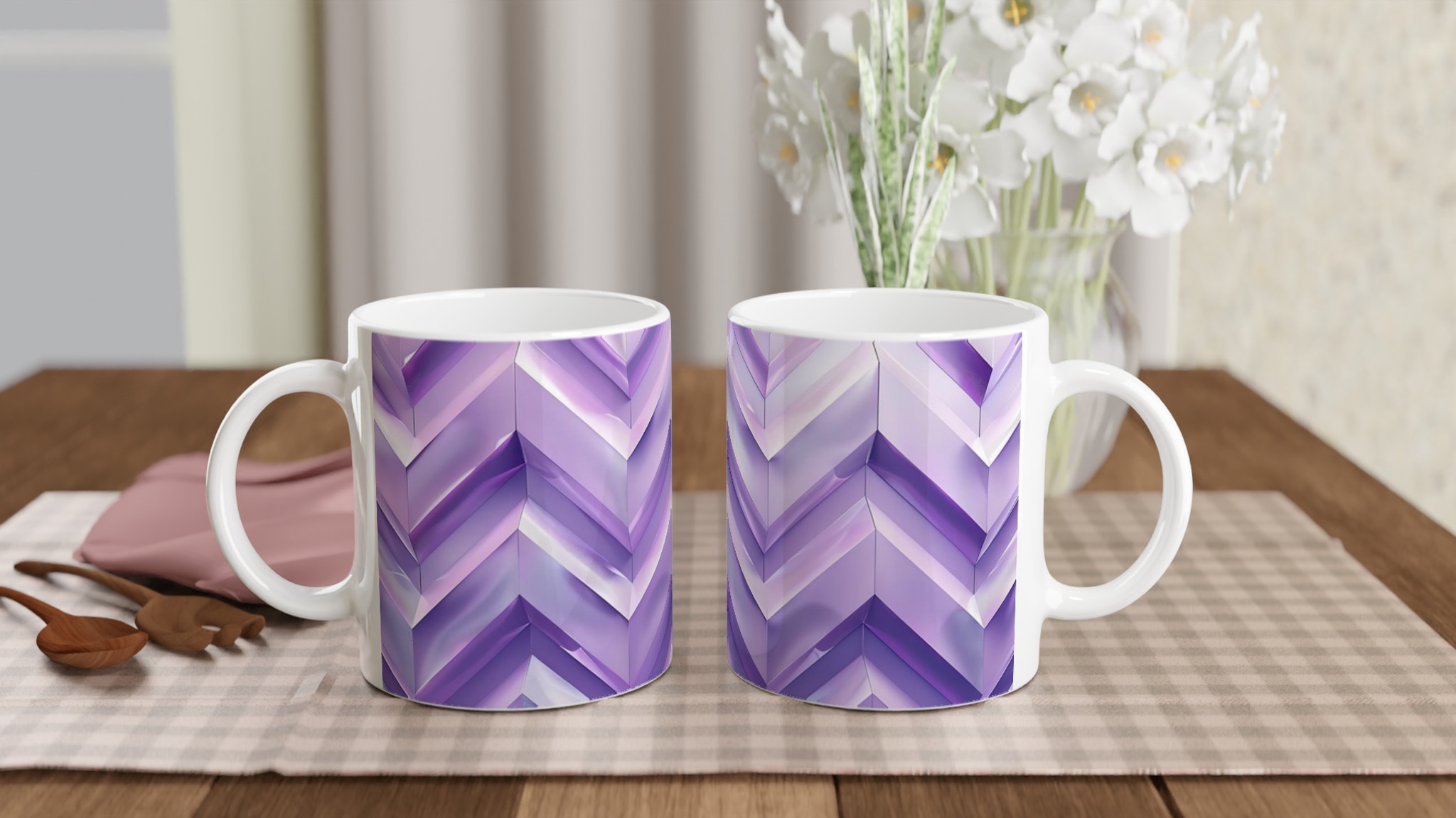 Abstrakt Lila Chevron 11oz Keramisk Mugg – Elegans i Varje Klunk 10 3ce218ae-8752-4da5-b820-301c1d13ea2c