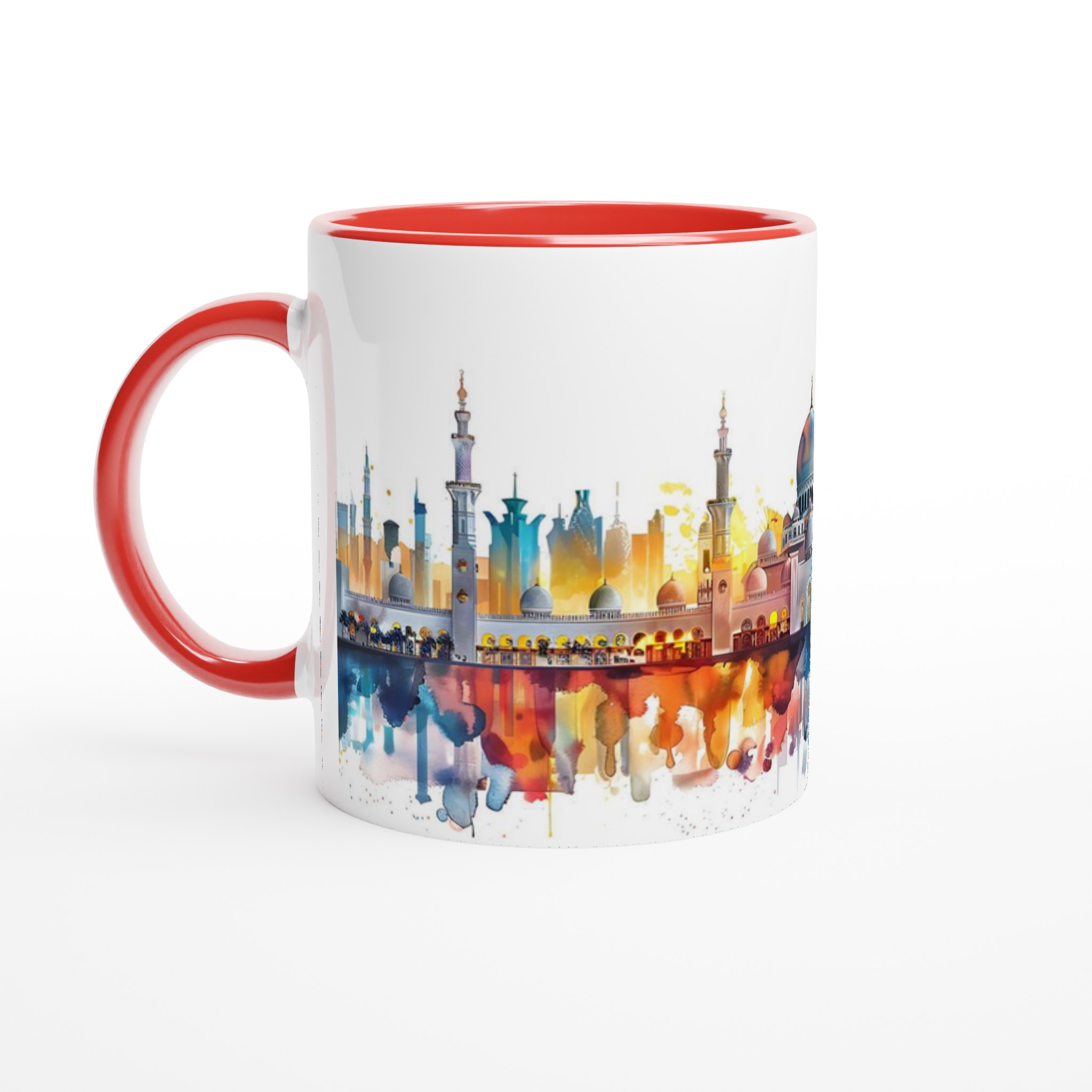 Abstrakt Moské Akvarell Mugg - Färgexplosion på 11oz Keramik, Välj Din Favoritfärg! 5 3cf72a12-f757-4e50-8370-c7ad3516f405