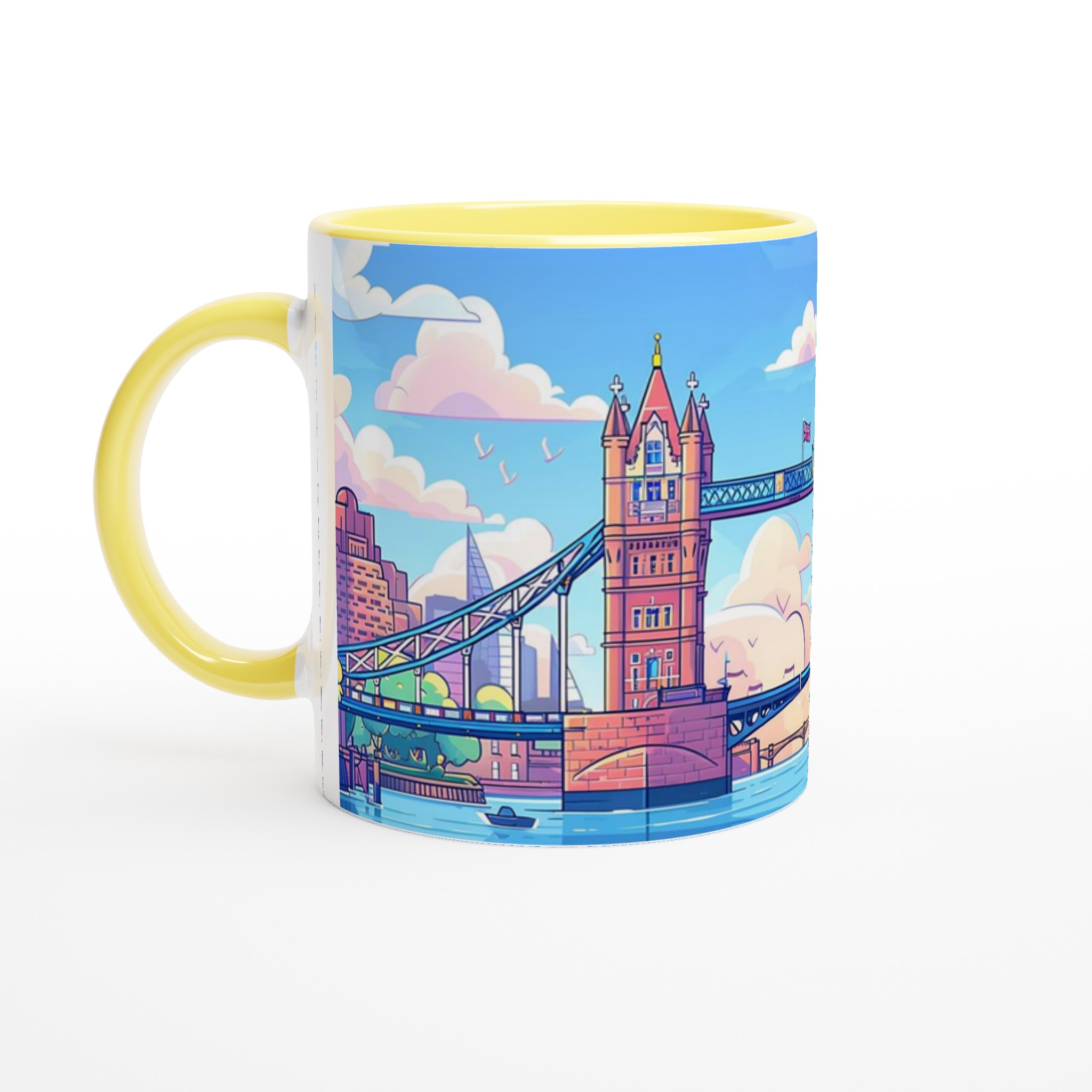 Pastell London Tower Bridge Mugg – 11oz Keramisk Mugg i ditt val av sju livfulla färger 3 3d1ed52e-656b-4f89-bca7-5036a8e7fa6b
