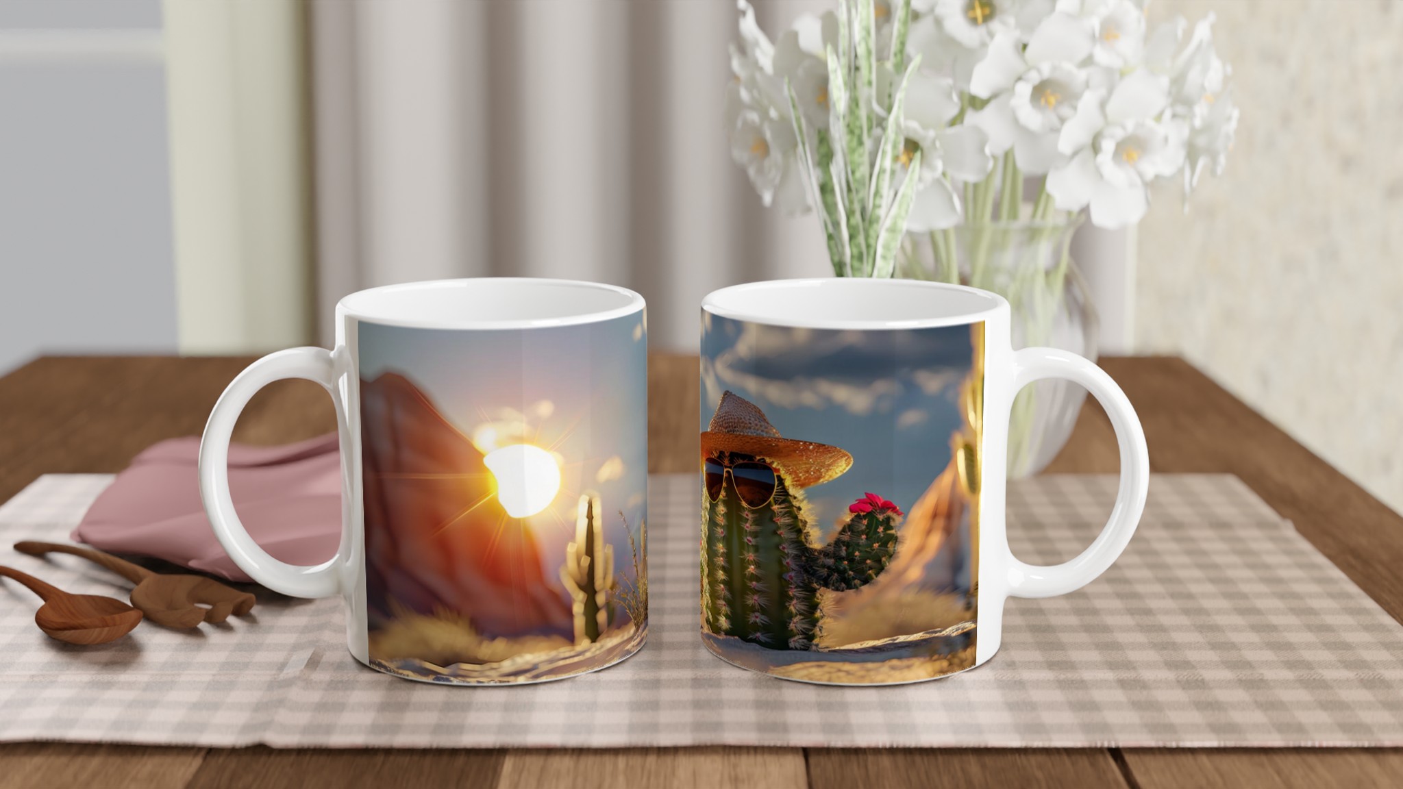 Kaktus med solhatt Mugg – Cool Ökenvibe för ditt kaffe i 7 färger 10 3d2bab18-e77b-4446-a2a5-9e94cbd6195b