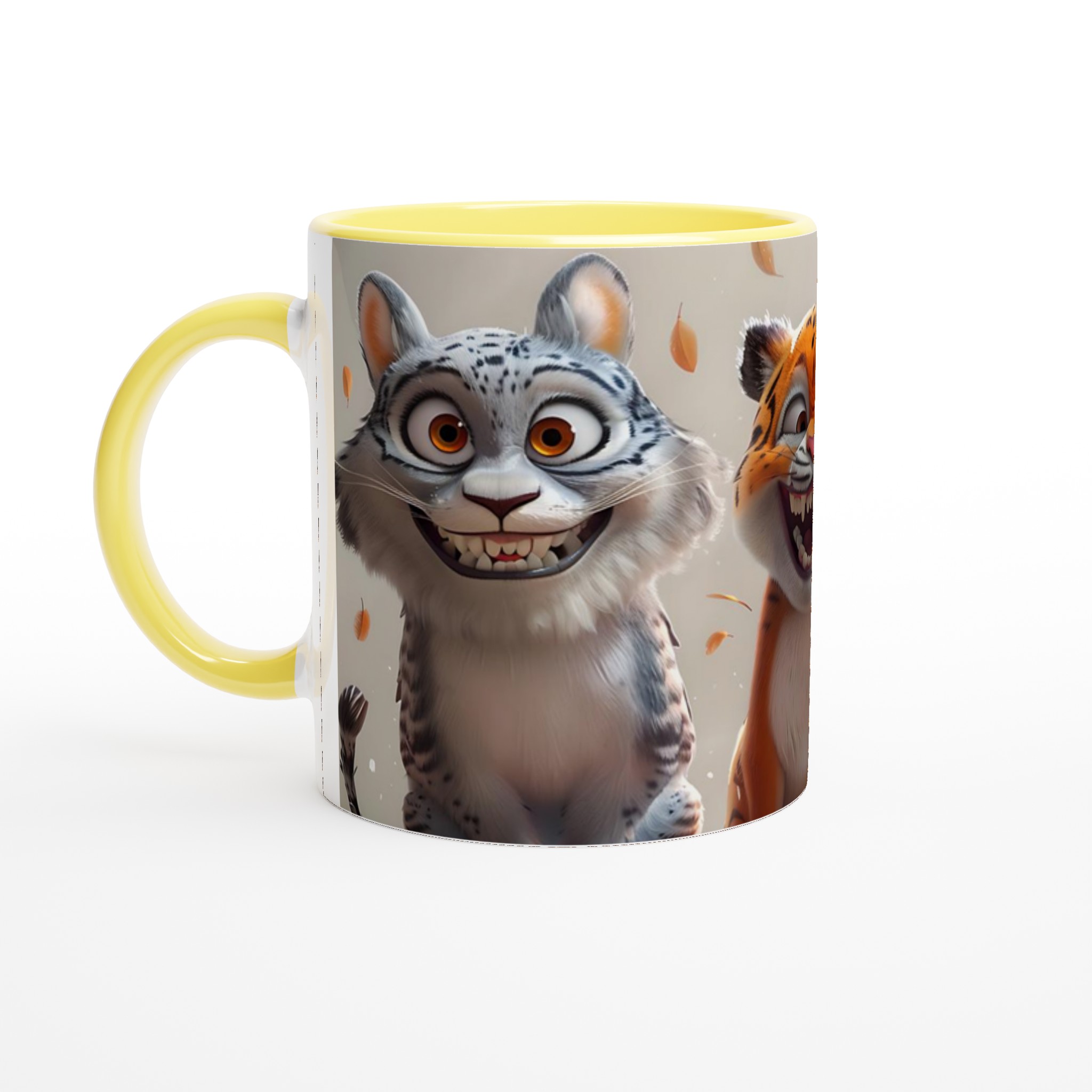 Humorfylld djungelkompis 11oz keramikmugg – Glada rovdjur i livliga färger 3 3d4a4534-047e-46a3-9fb6-fc2d37ca5771