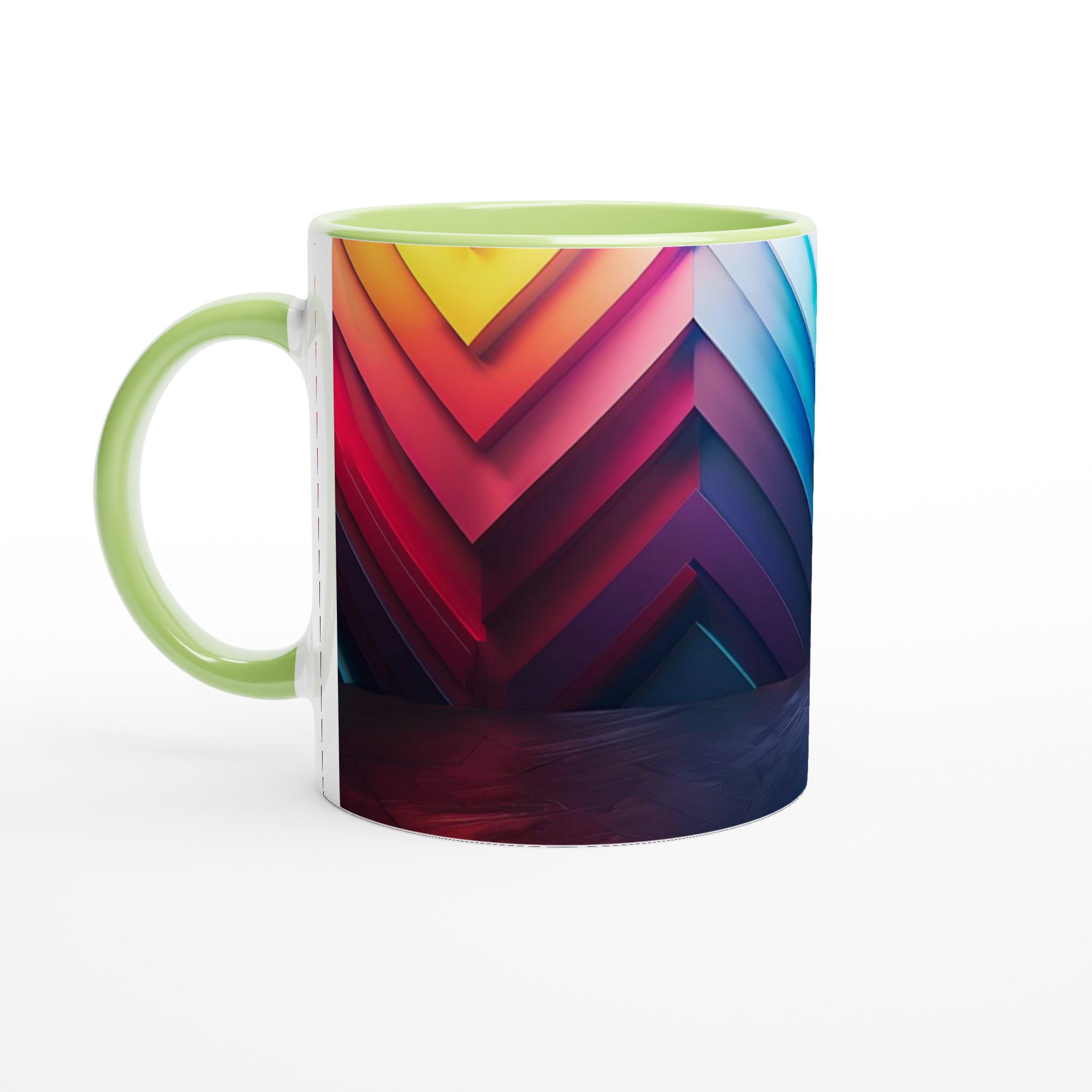 Neon Wave 11oz Keramisk Mugg – Färgglad Abstrakt Design för Din Dryck 8 3d5f3a28-4698-4811-aed0-6bf4cf0f131d