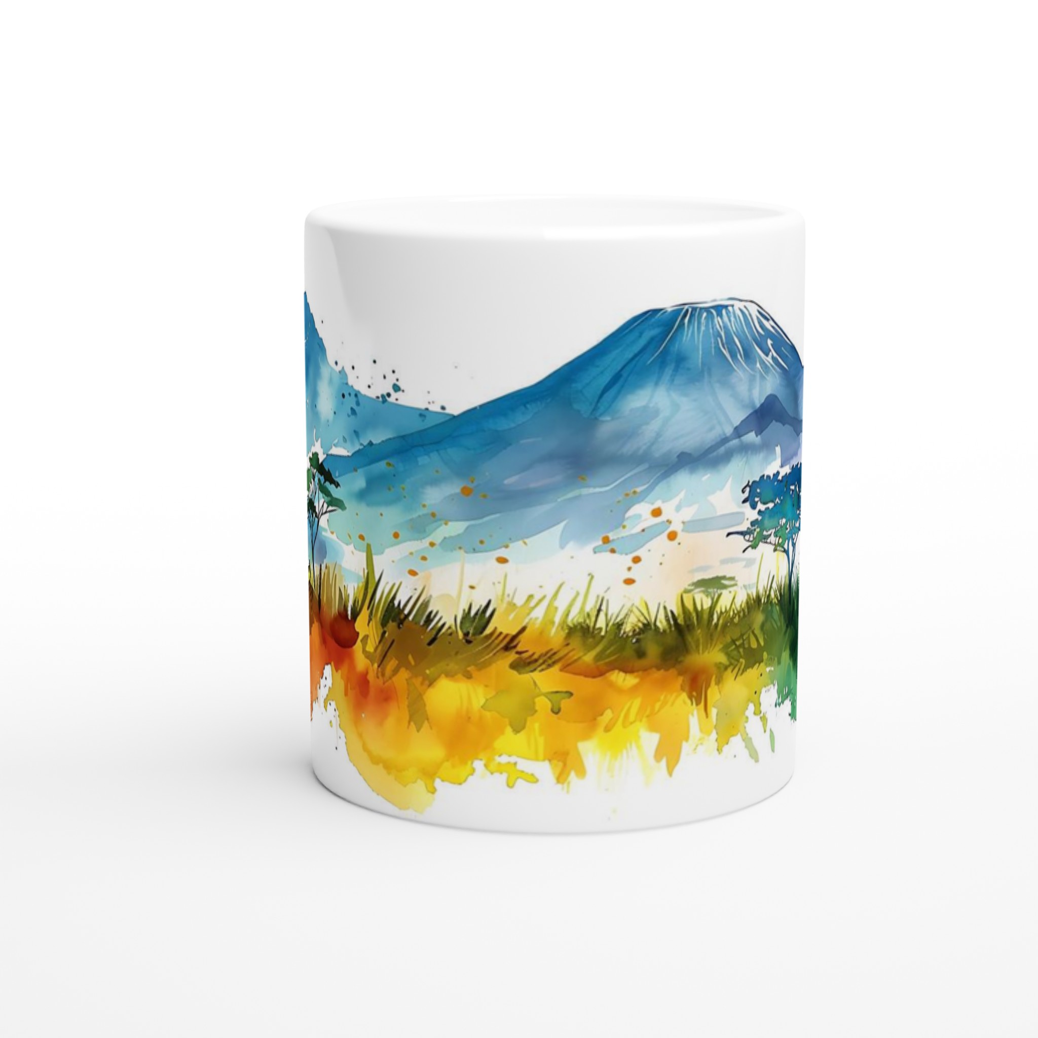 Akvarellberg & Savannmugg - Livfull Keramisk Kaffekopp i ditt färgval 8 3d7ee6dd-a5ab-4bf8-b777-528890409f02