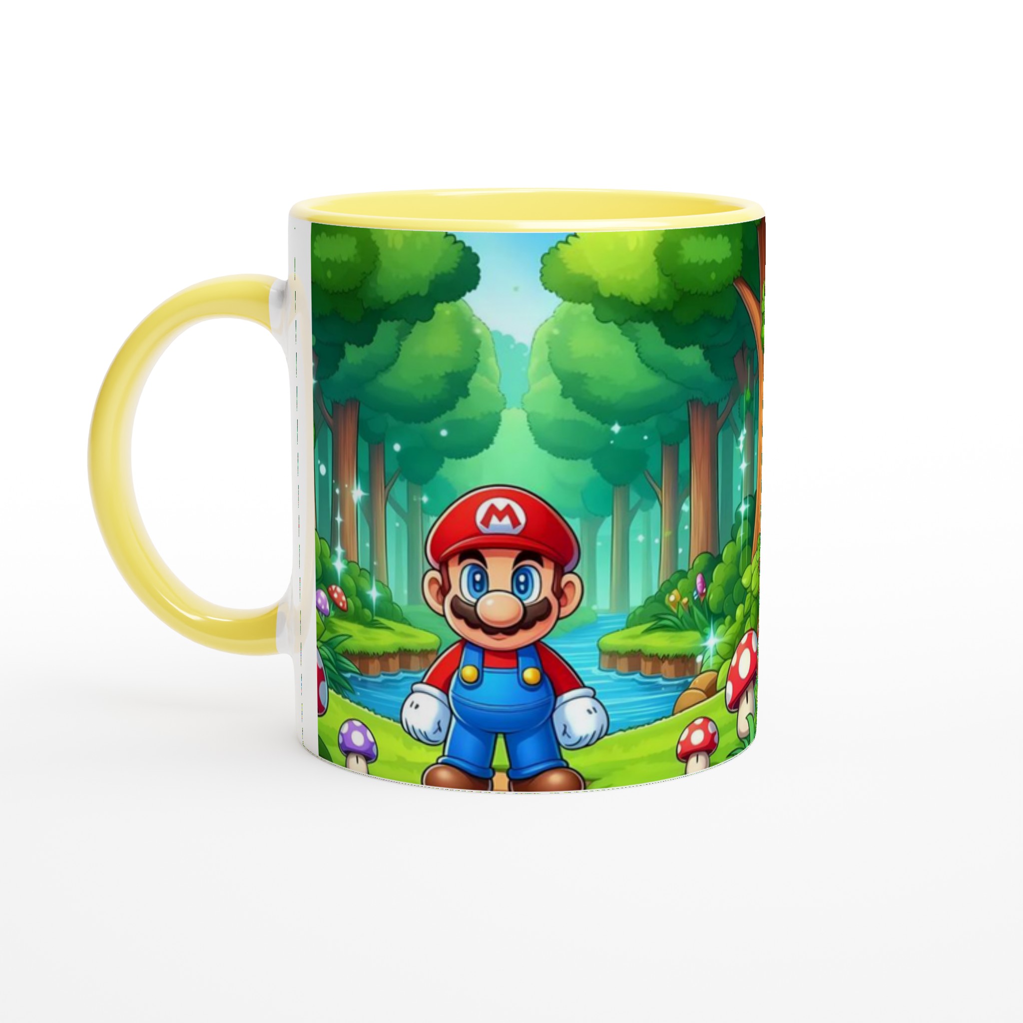 Vit 11oz keramisk mugg med färgglad spelinspirerad design i flera keramiska färger 3 3d8bacac-853f-4a99-b087-1183e6d385e6