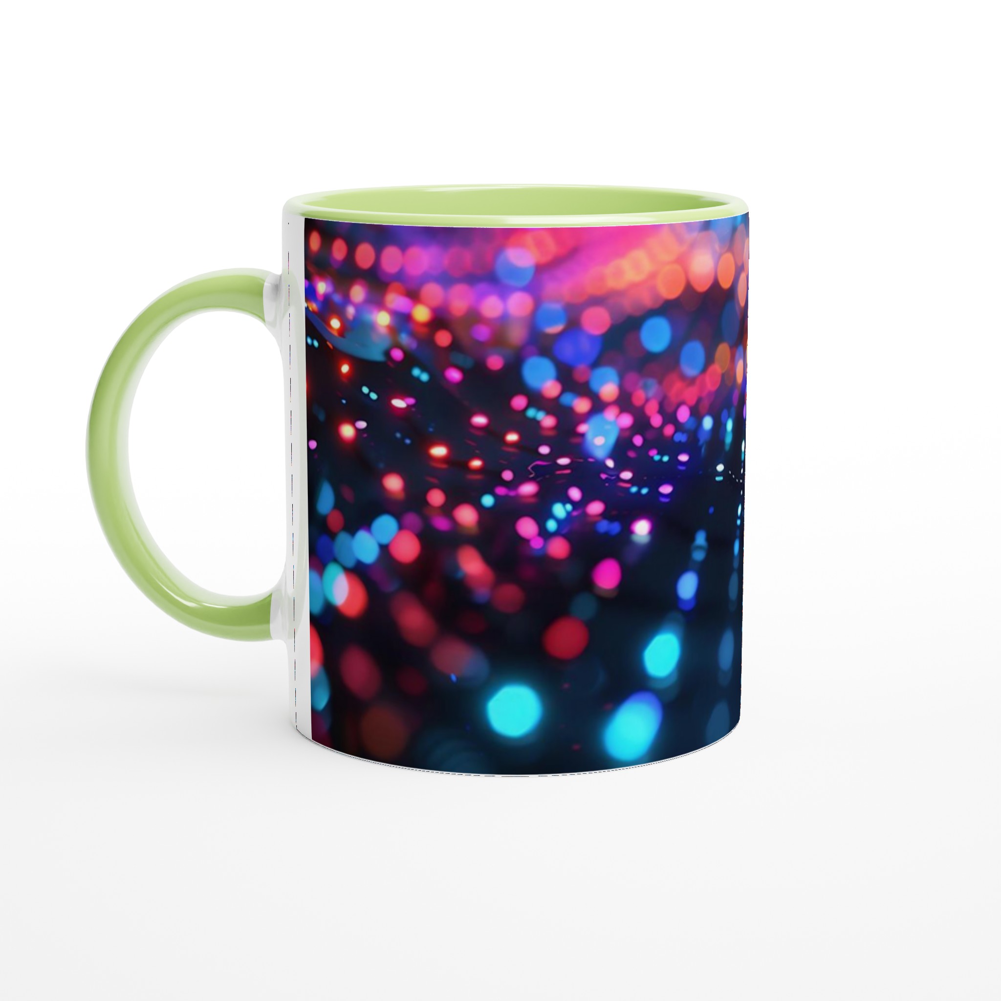 Neon Glow 11oz Keramisk Mugg – Färgglad Abstrakt Design i Din Valfria Färg 7 3dbafe21-162d-46bc-bdc6-cdfc39a372d9