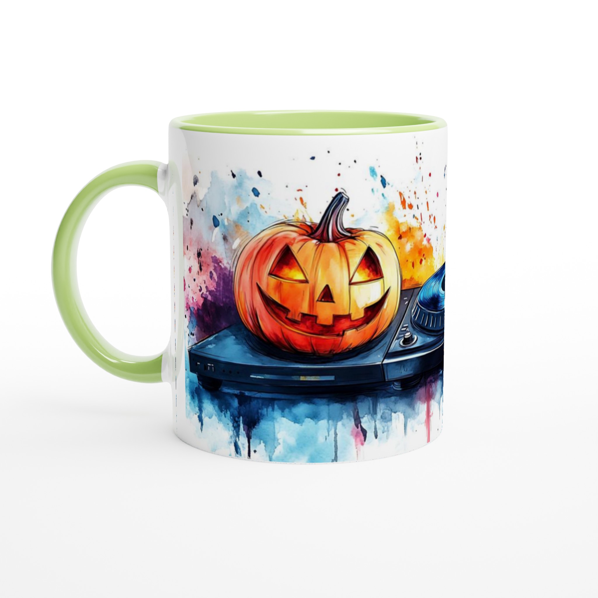 Spooky Beats: Halloween DJ Pumpkins 11oz Keramisk Mugg – Välj bland 7 Färgstarka Nyanser 7 3dcc2e71-8148-407f-ae80-dcdb016e3f3b