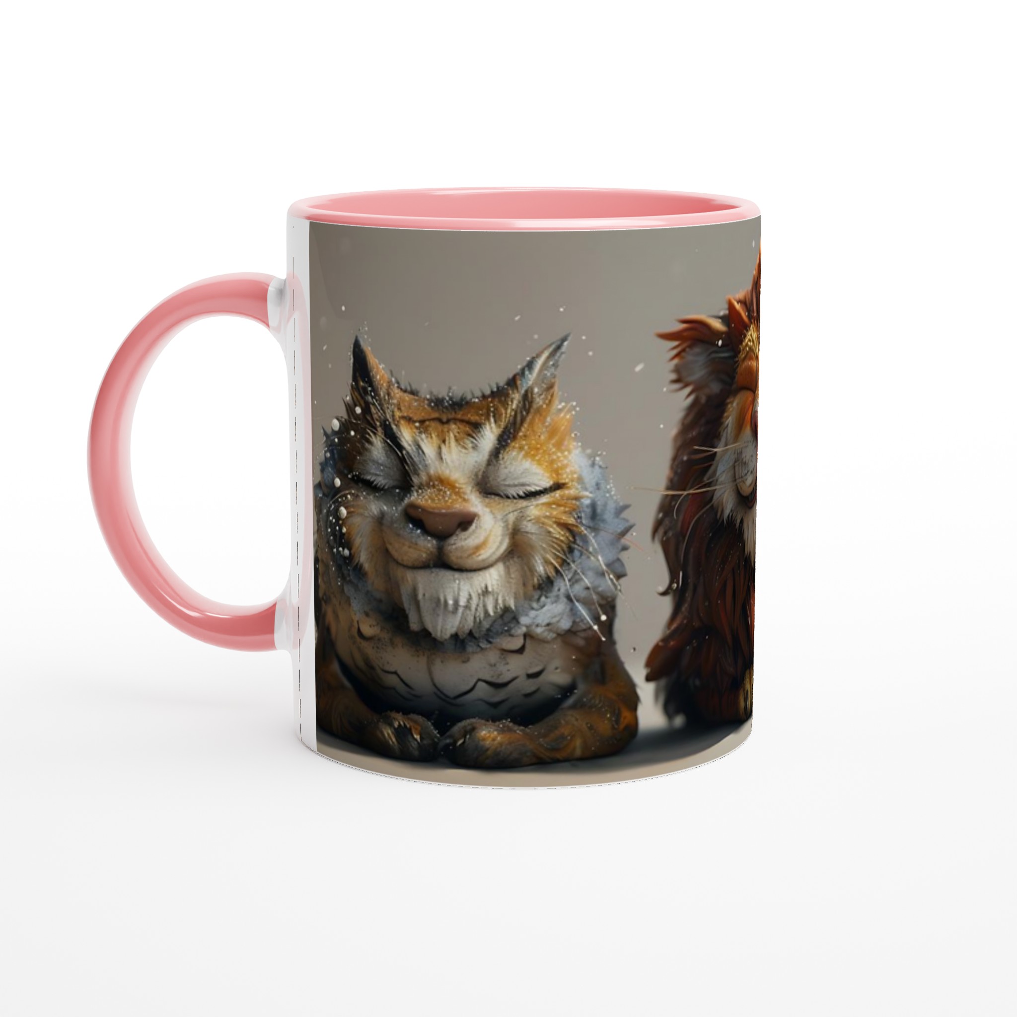 Lyckliga Kattdjur Keramisk Mugg – Unika Djurmotiv i Klara Färger för Kaffeälskare 6 3dffc2ce-57a1-4c1d-b91a-102dcc737258