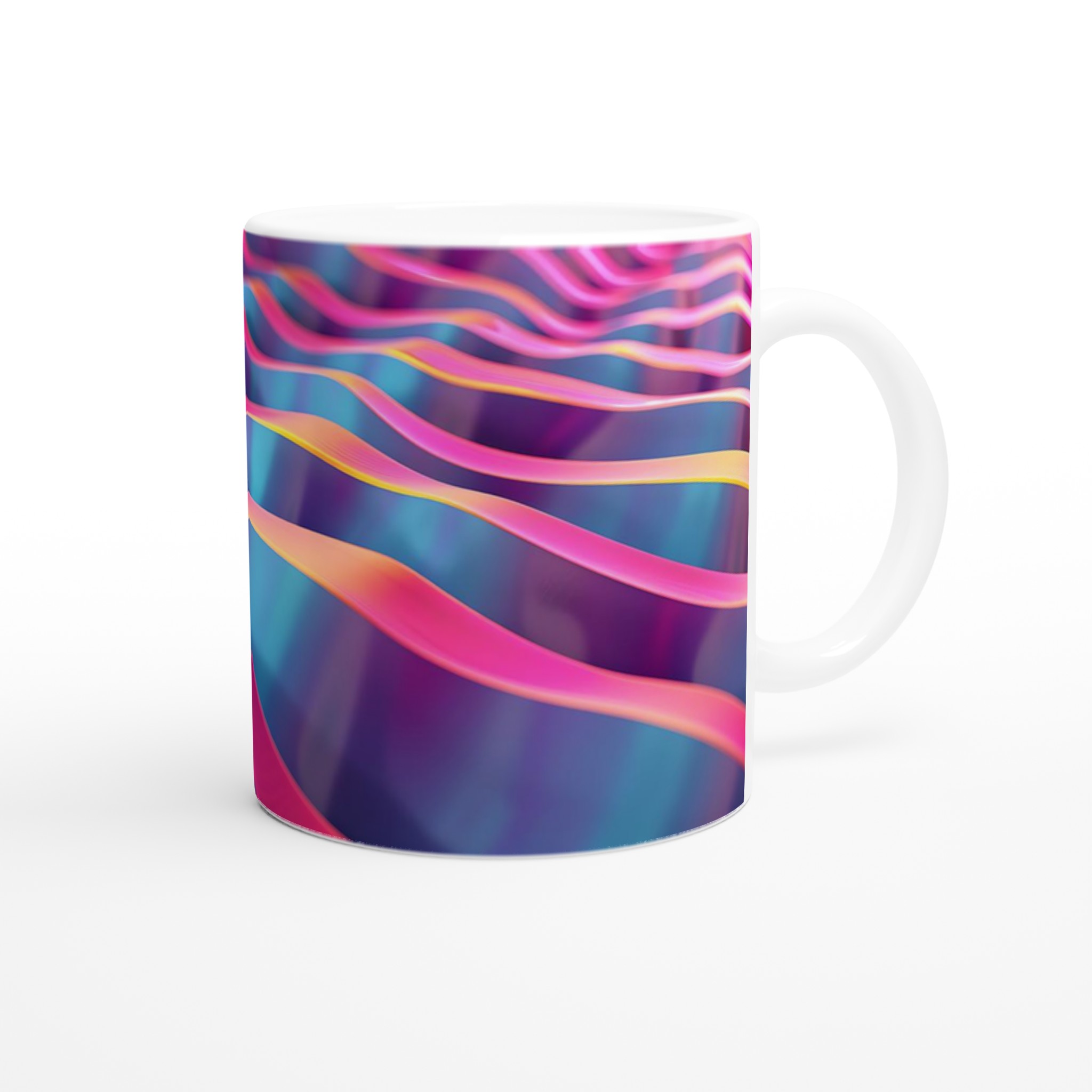 Abstrakt Vågmotiv 11oz Keramisk Mugg – Vibrerande Design i Valfri Färg! 9 3e7fd011-59d9-4412-822e-51c1ae821f89