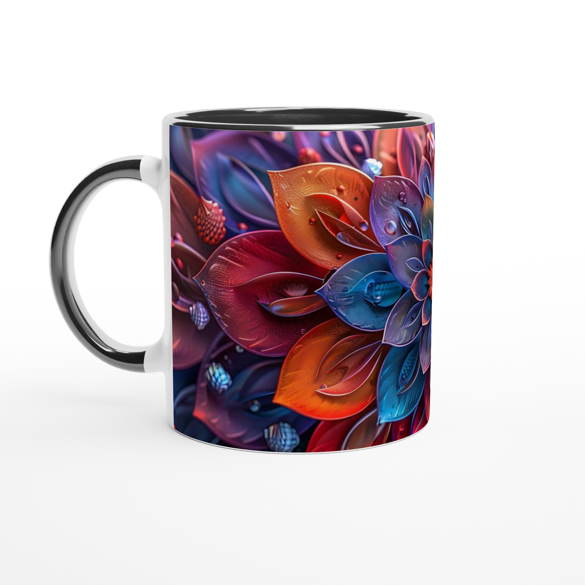 Abstrakt Mandala 11oz Keramisk Mugg – Konstfull Design i Levande Färger för Kaffeälskaren 4 3e85a602-2c10-45f5-b34d-07cb446ea3dc