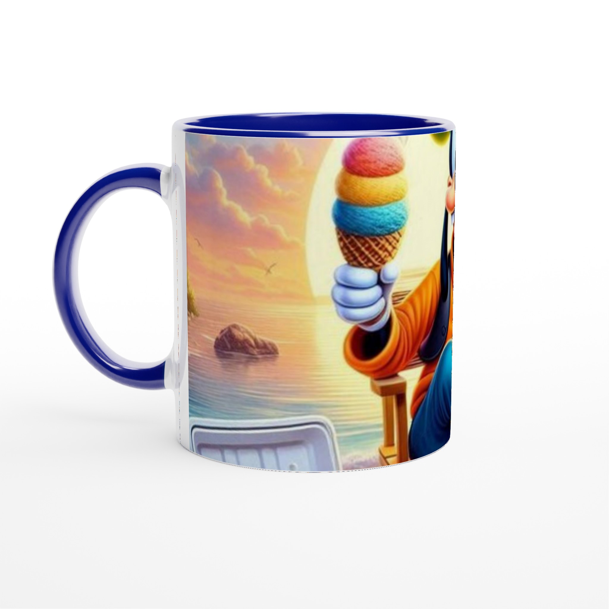 Vit 11oz Keramisk Mugg med Lekfull Goofy-design i Flera Färger 2 3e9df10e-b929-434d-befa-1c72eb295360
