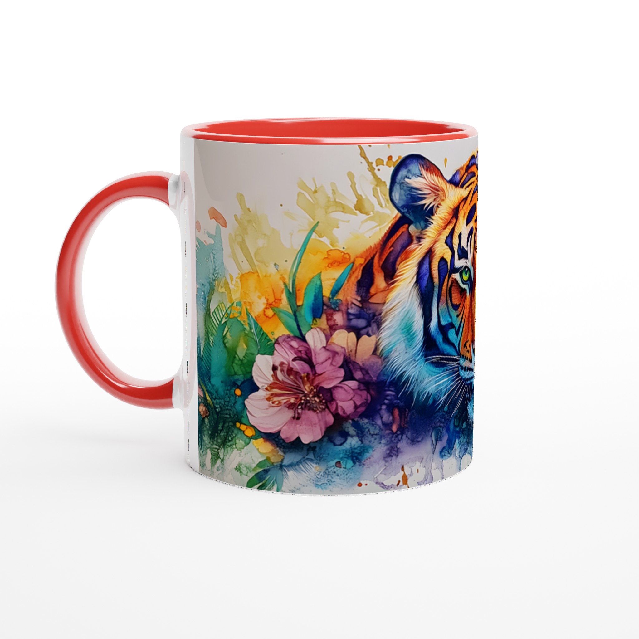 Abstrakt Akvarell Tiger Mugg – Vibrerande Djungeldesign för Kaffeälskare i Valfri Färg! 5 3ec18da5-1bc4-4e80-b8e8-8e4a6dfbb865