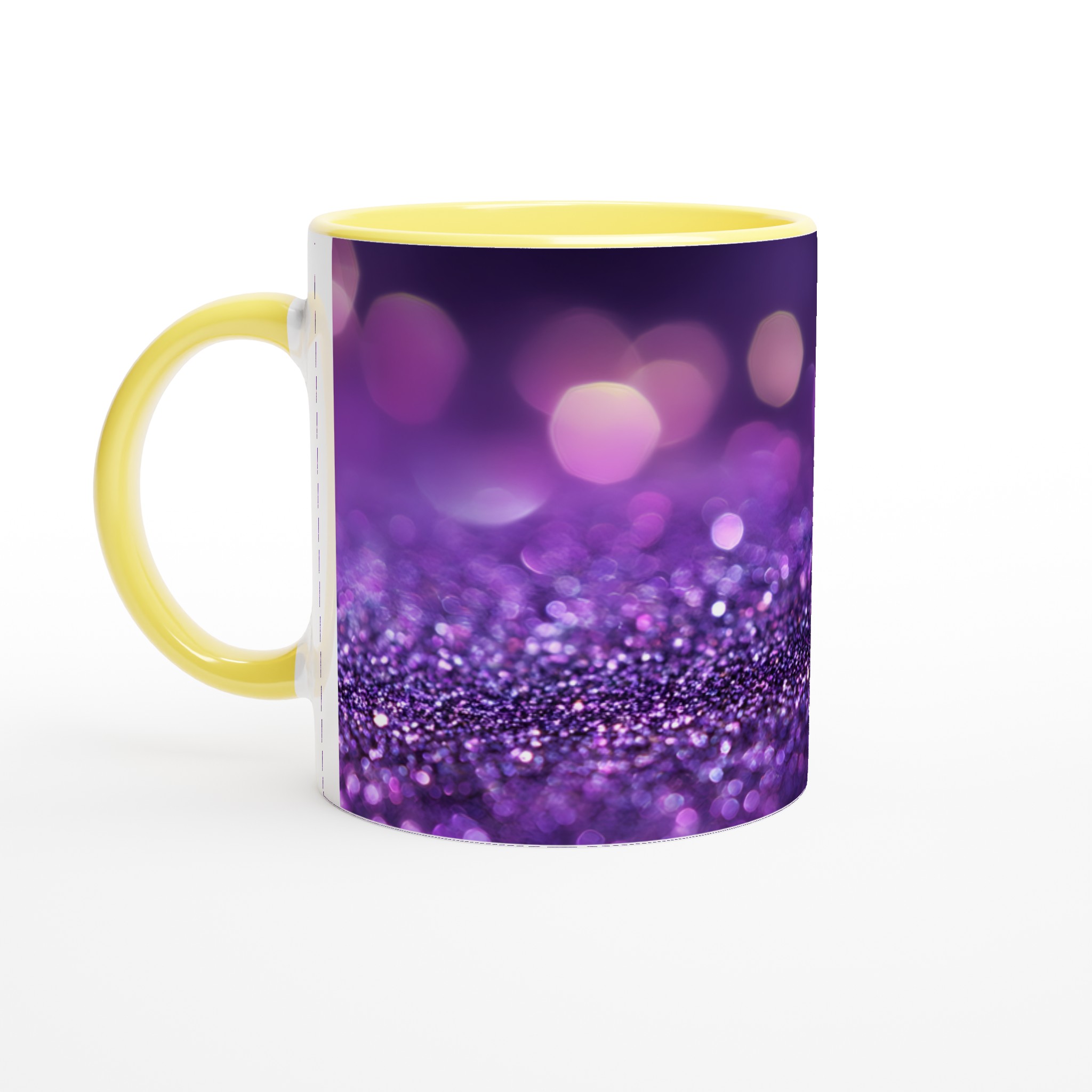 Glittrande Lila Keramikmugg – 11 oz Vit Mugg för En Förtrollande Dryckesupplevelse 3 3ec4b236-eedb-465a-a4ce-3ca113210268