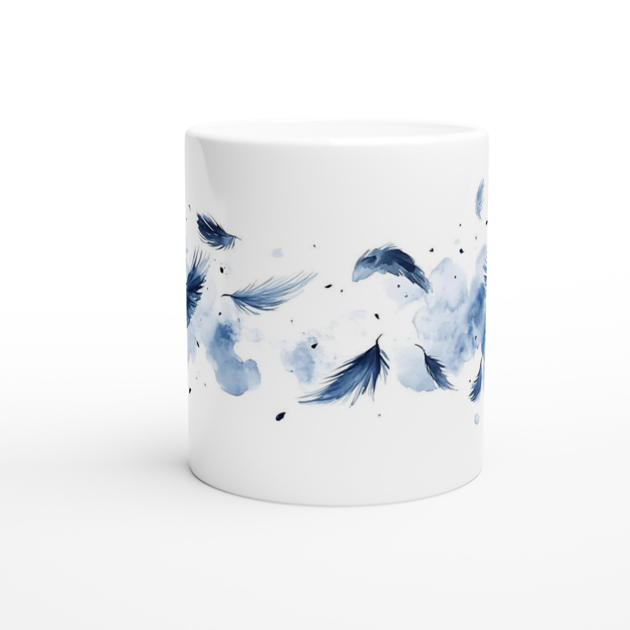 Svarta Fåglar i Akvarell: 11oz Keramisk Mugg – Drömfull Design för Din Kaffestund 8 3eeb39f7-7abc-485b-b66b-e8d73a8450b9