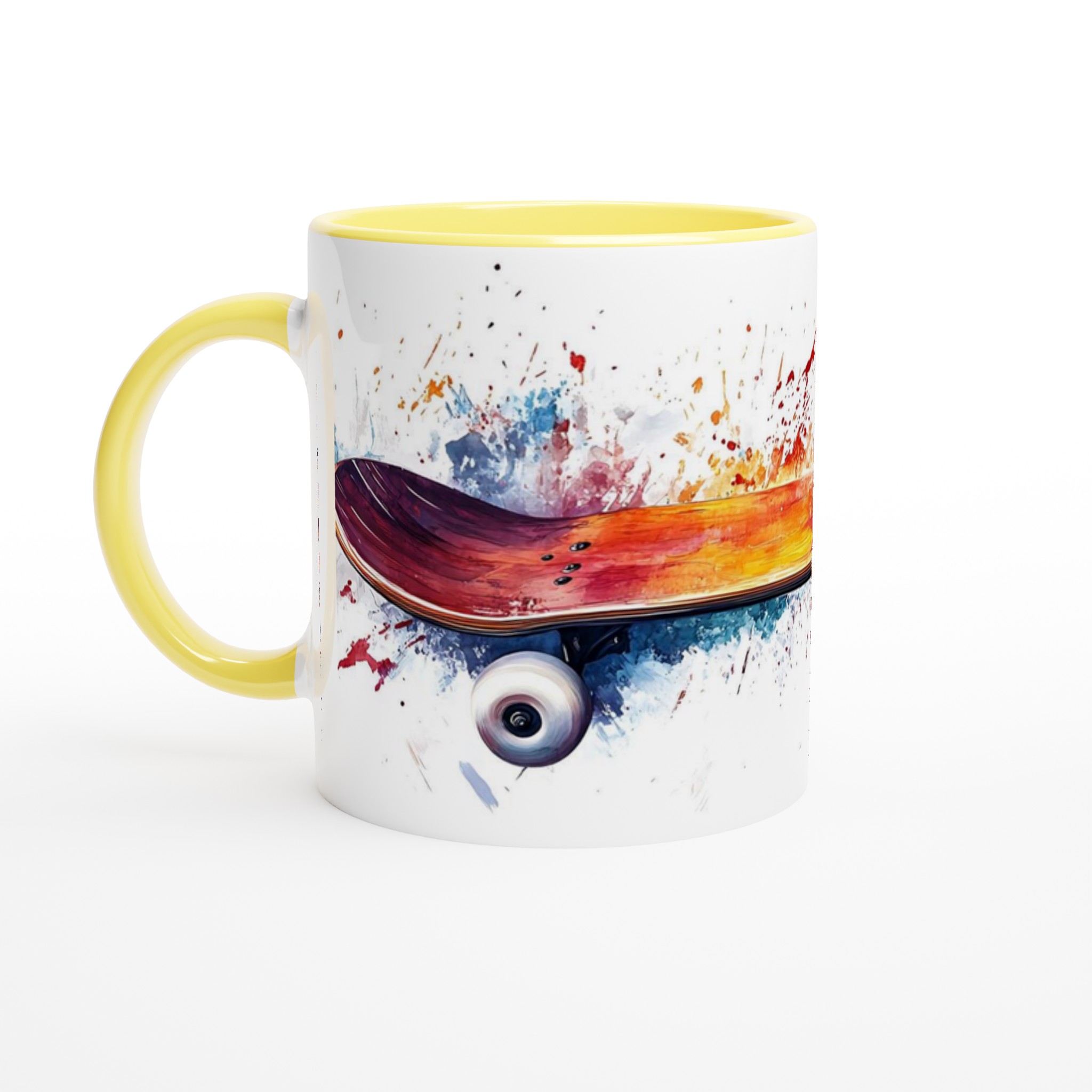 Skateboard Konst Mugg – Dynamisk Akvarell Design i Flera Färger, 11oz Keramisk Mugg 3 3eec678f-68b7-4bd5-b0bf-cbb9502162ad