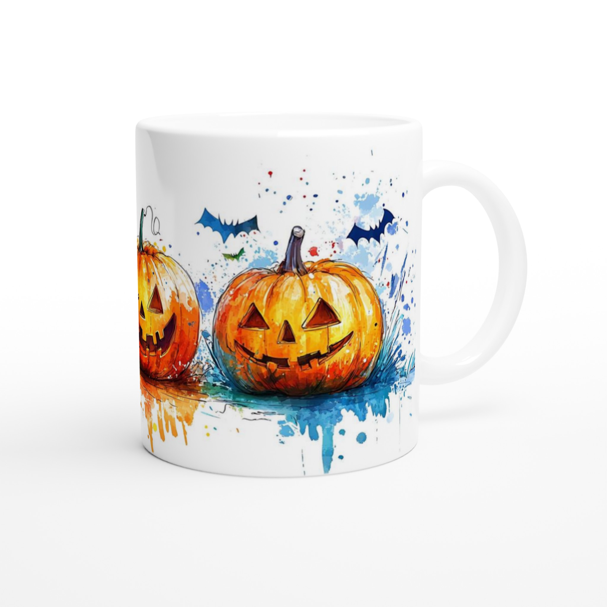 Hallå där, Pumpa! Akvarell-inspirerad 11 oz keramisk mugg – Välj din färg! 9 3f236685-d3c5-443c-9448-da78f6fed293