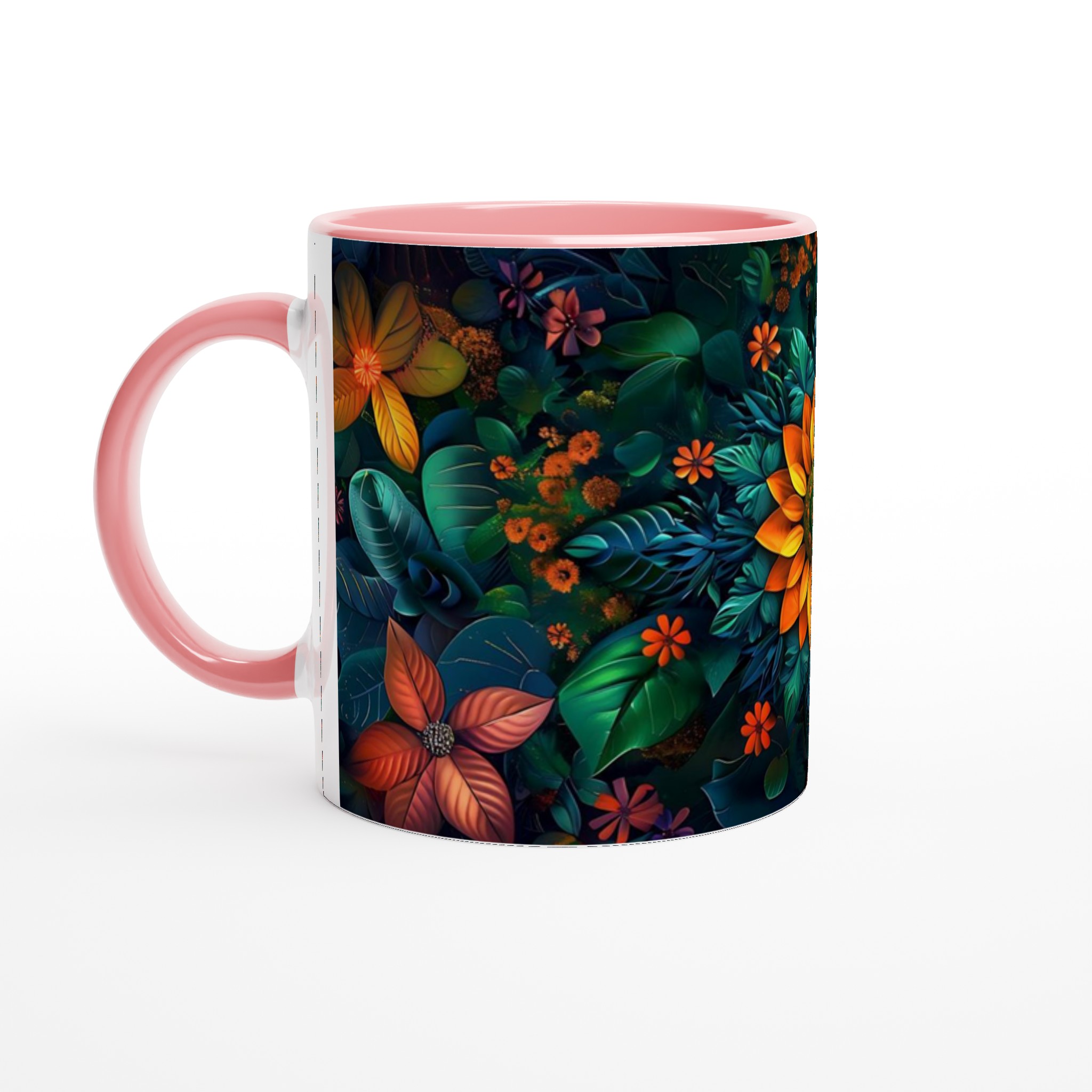 Tropisk Bliss Keramisk Mugg – Konstnärlig Blomsterdesign i 7 levande färger 6 3f26f893-b020-407f-8dad-0c15e1b81f49