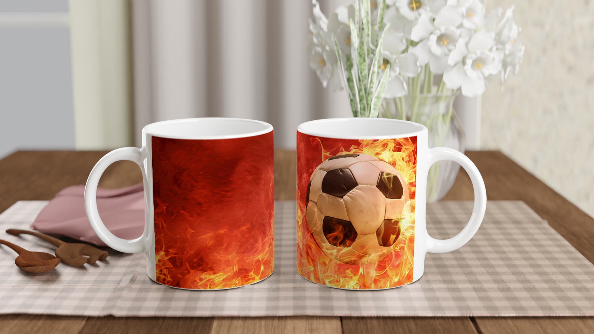Fotboll i Eld och Lågor 11oz Keramisk Mugg – Matcha Din Passion med Valbar Färg! 10 3f2d8692-bfbd-4c50-8297-f59722110924