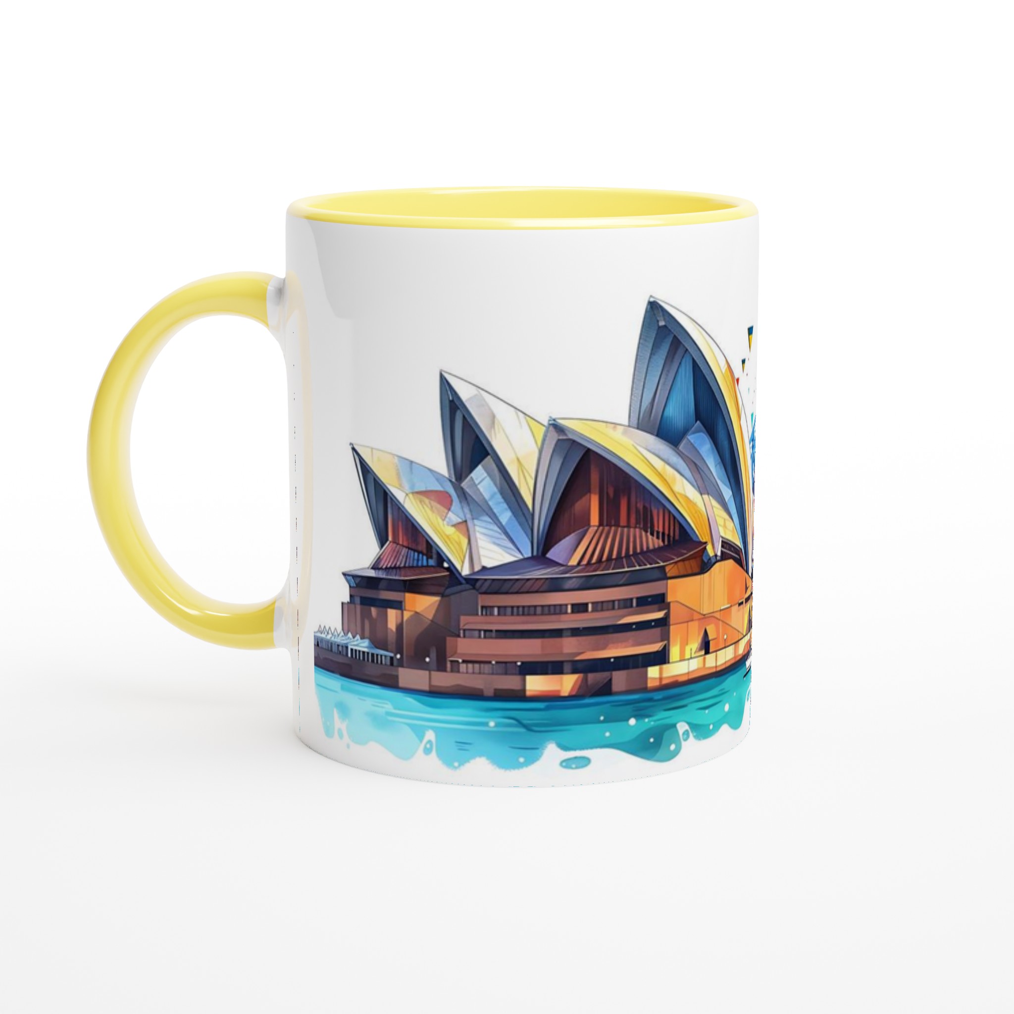 Sydney Opera House & Harbour Bridge Keramikmugg - Livfull Akvarellkonst i Valfri Färg 3 3f42eda0-d966-46ba-9007-45c572d8ad55
