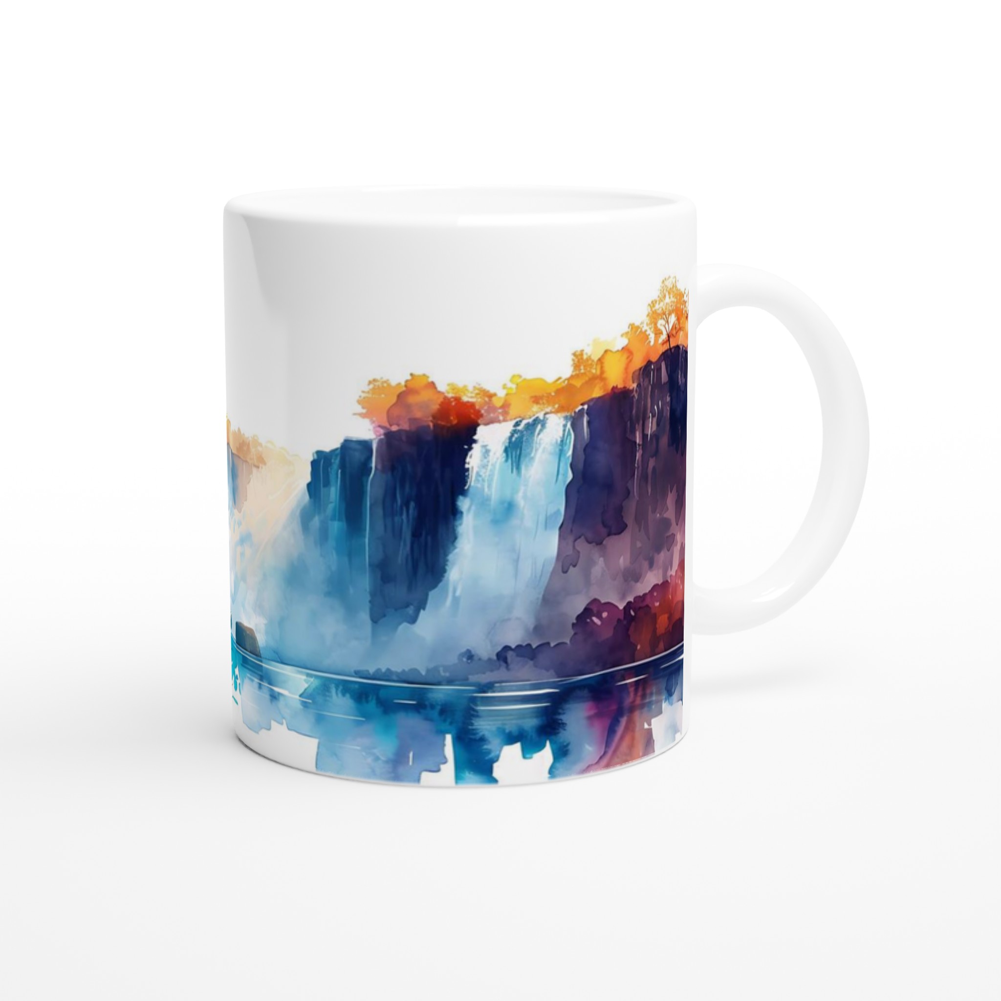 Akvarellvattenfall Keramisk Mugg – Konstfull Design i Flera Färger 9 3f780c9c-2876-4c3b-9d6a-12a894530c1b