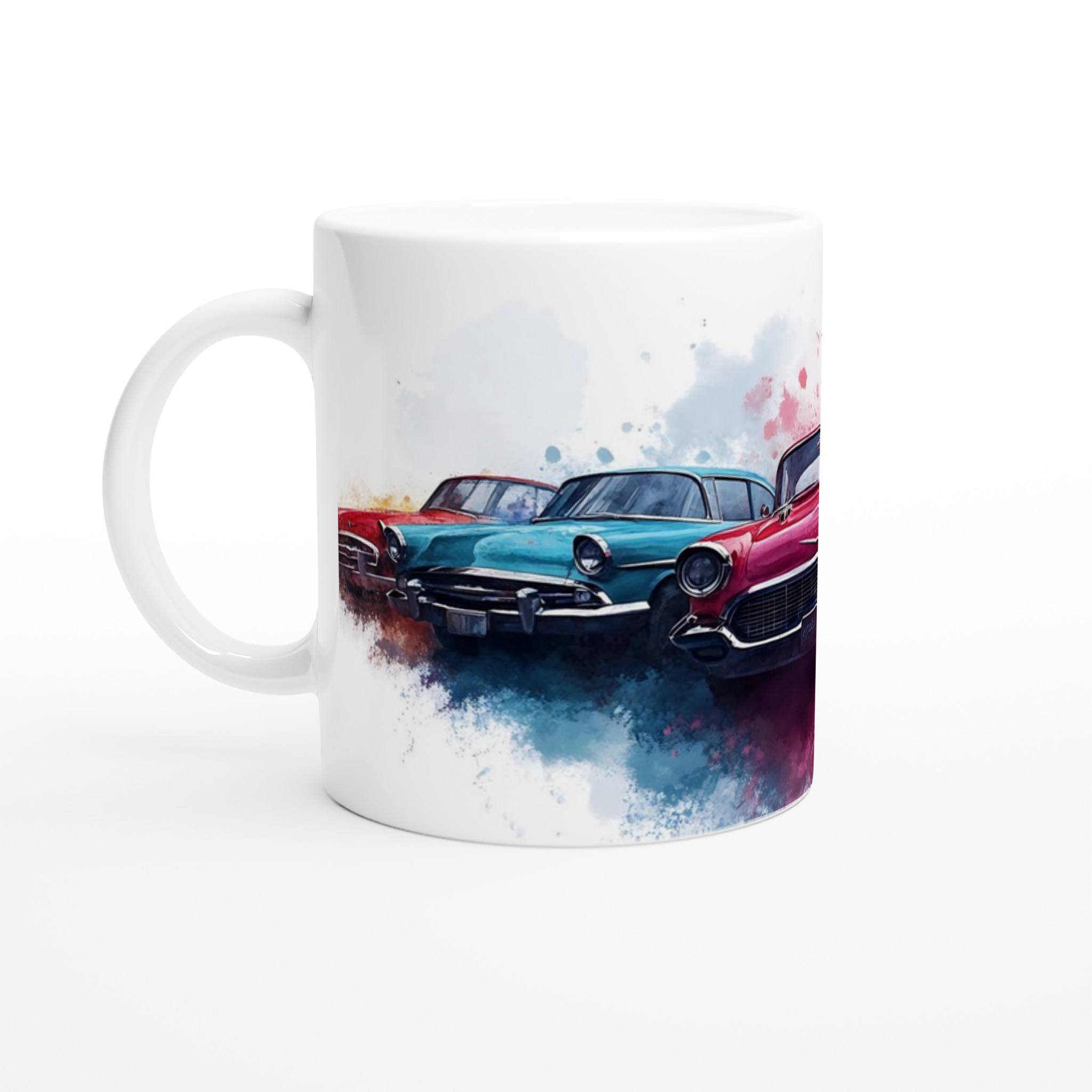 Klassiska Bilar Akvarell Keramisk Mugg - Välj bland 7 Färgstarka Nyanser för Retro Fans! 1 3f7c02b4-598b-4734-a6b5-6cf0d18d7d08