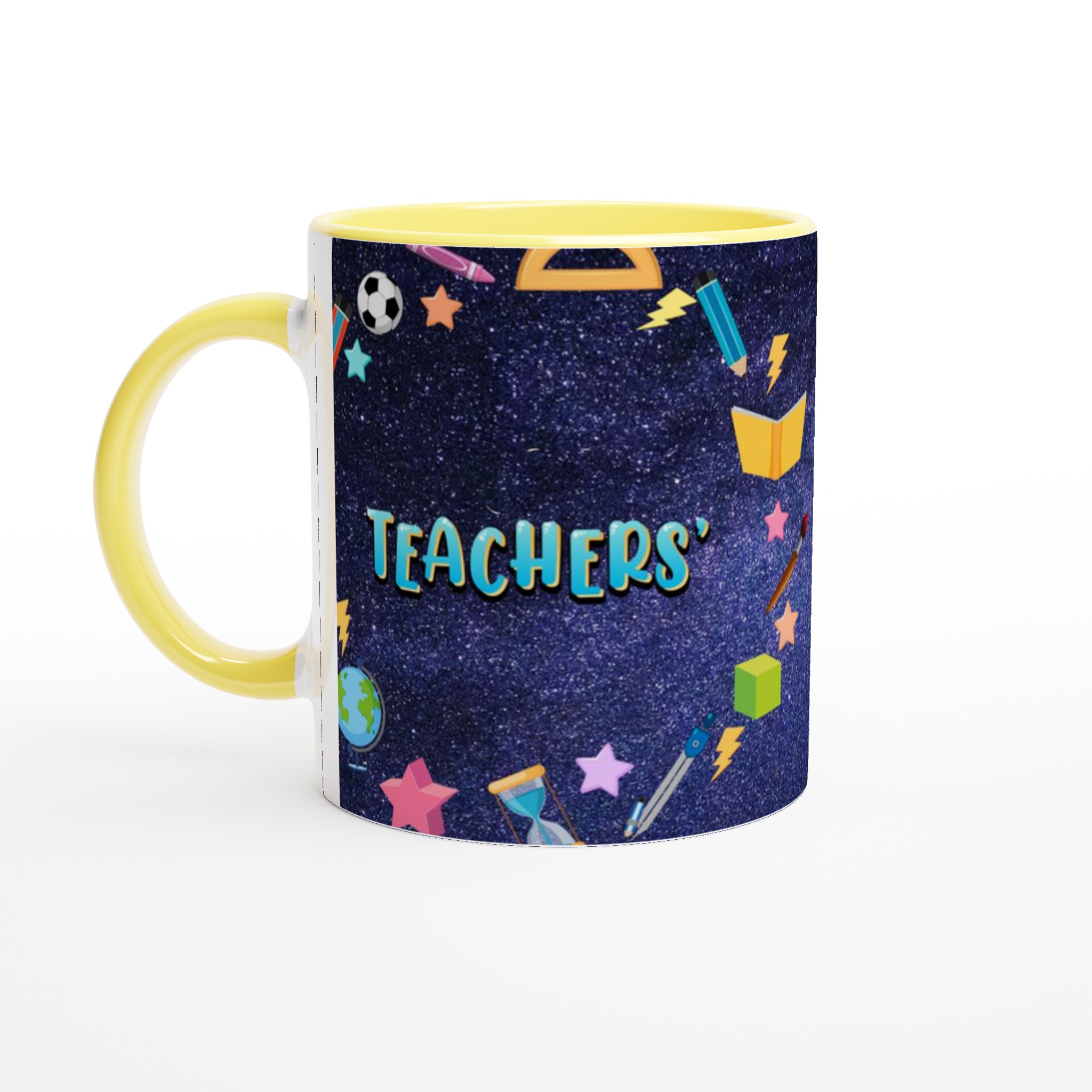 Vit 11oz keramisk mugg med färgstarka lärarinspirerade motiv i flera keramiska färger 3 3fc919ee-2c9c-4dd2-b665-29b85d10c02d