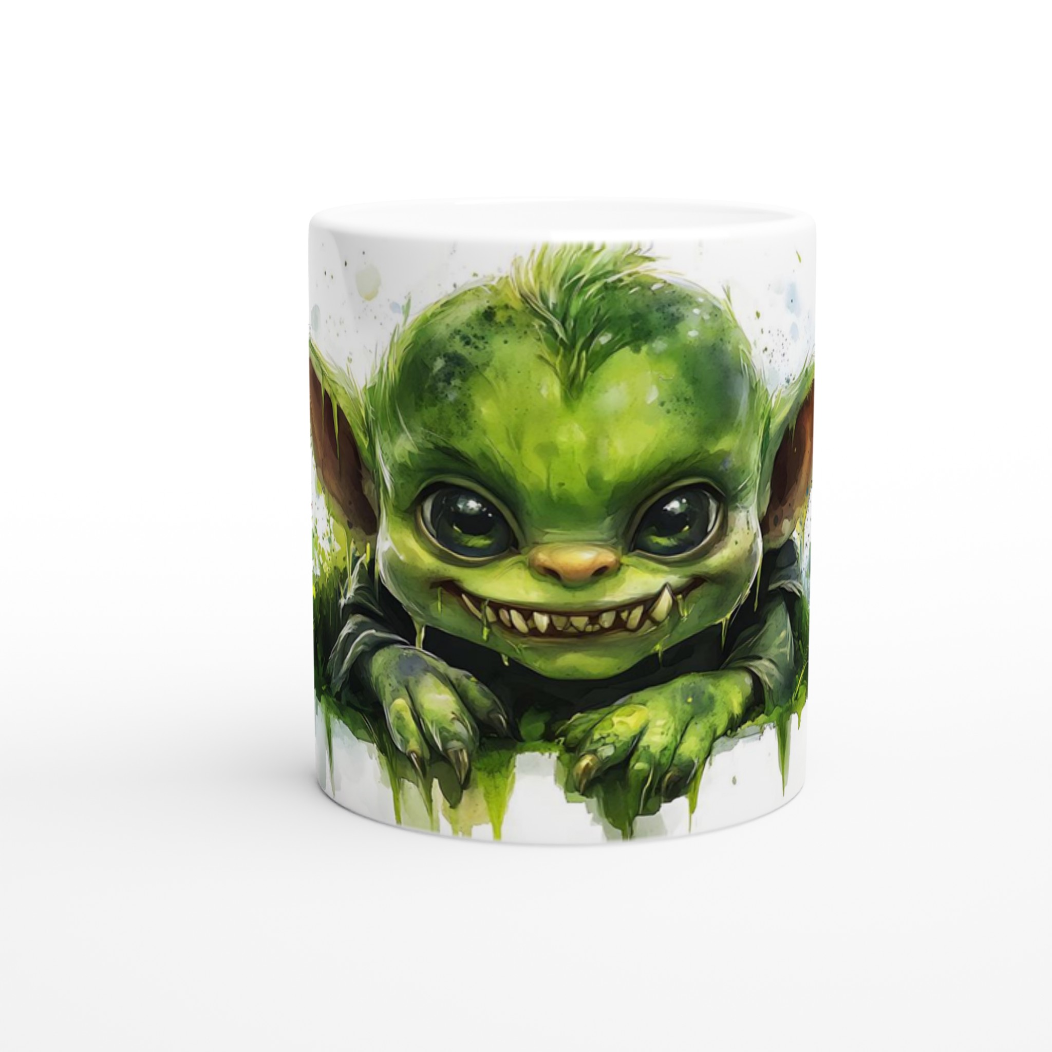 Grön Fantasyvarelse Akvarell Mugg – Charmig & Lekfull 11oz Keramikmugg 8 3fcd40a0-9353-41a6-a2df-0512d83c323a