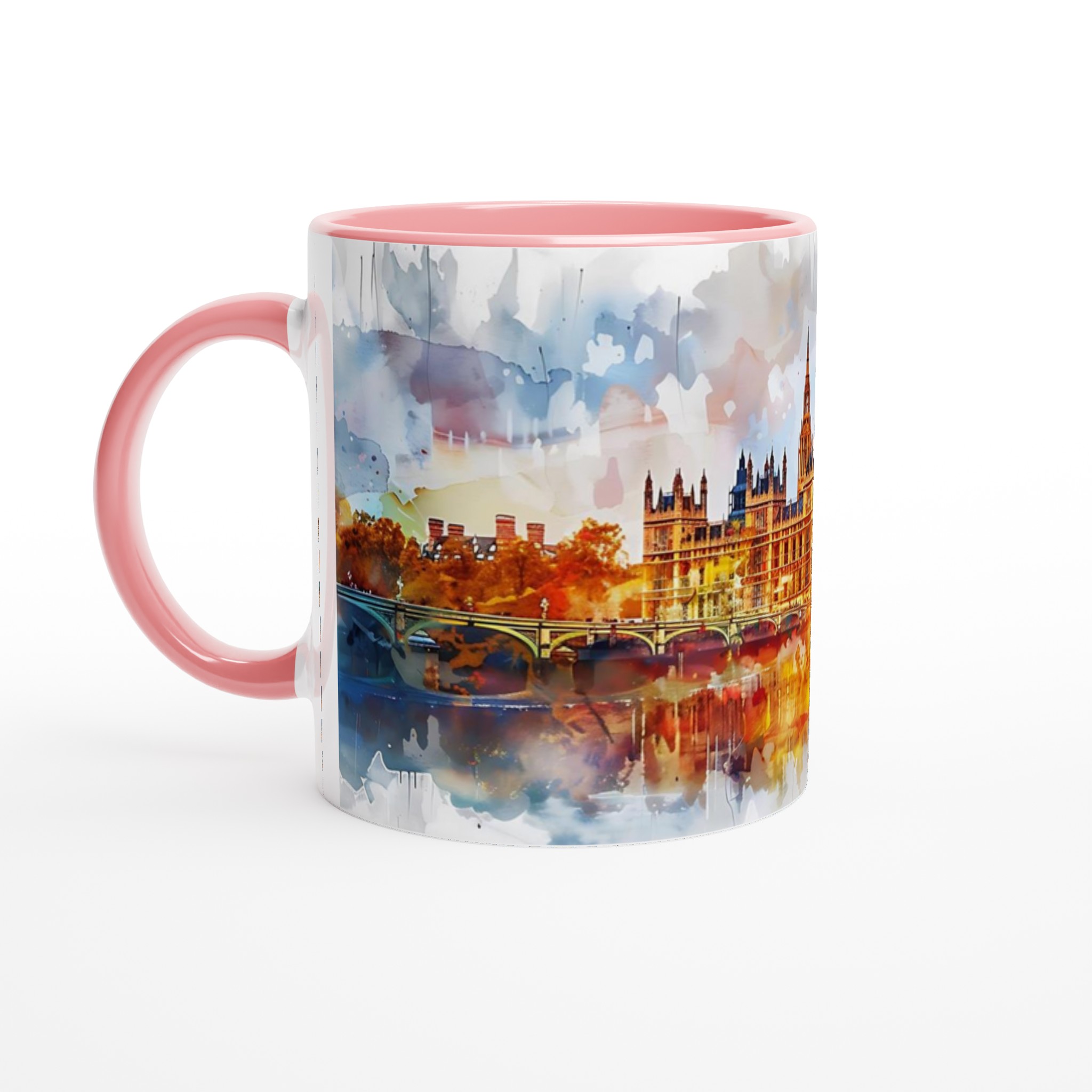 London Watercolor Skyline Mugg – Konstnärlig Vit Keramikmugg 11oz 6 3fda4c07-fe7e-4d2c-9145-5e43dbf47ce0