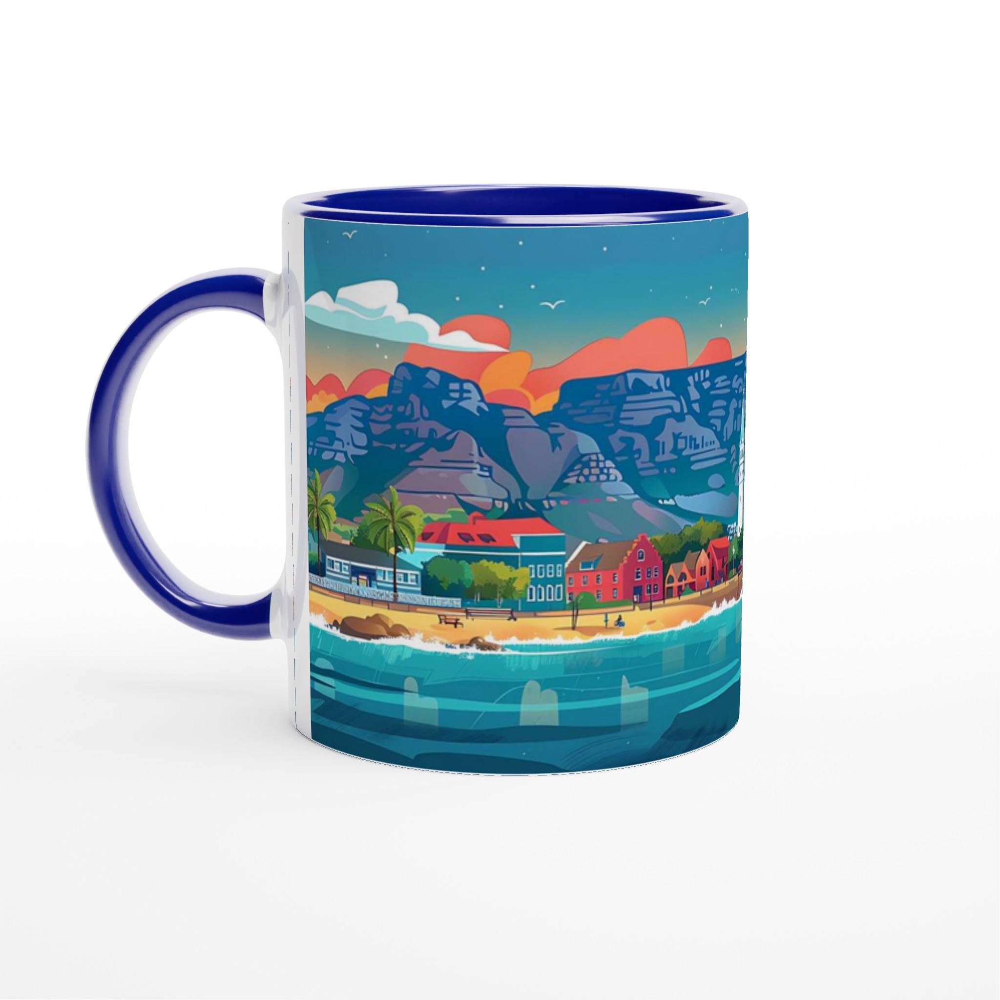 Färgsprakande Kuststad Keramikmugg – Din Kaffestund med Soliga Vyer, Välj Bland Flera Färger! 2 3fe22b91-83cd-40b5-b59e-132ce0d2a11b