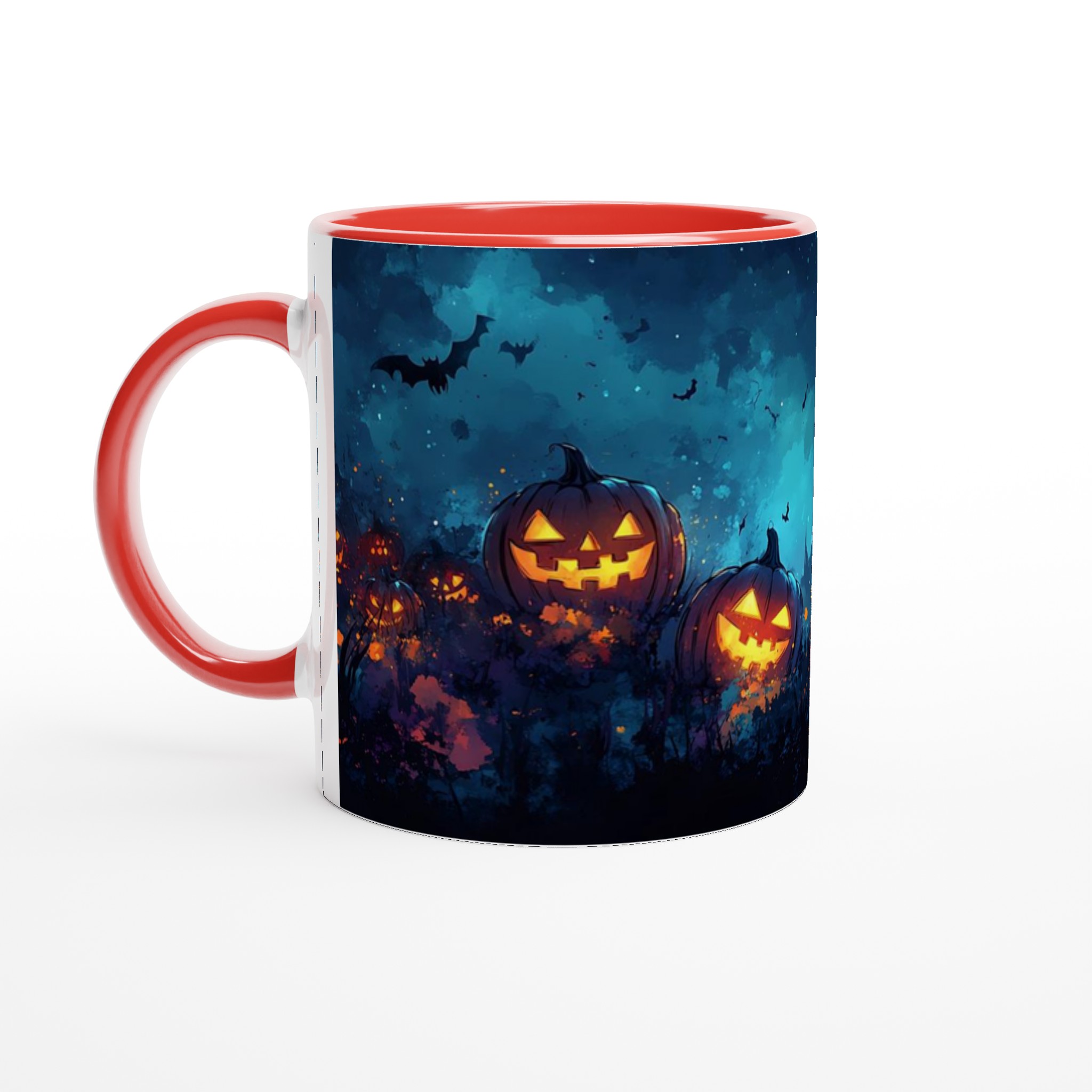 Spooky Halloween Pumpa Mugg – Levande Jack-o'-Lantern Design i Flera Färger, 11oz Keramik 5 3fecf175-7427-4444-b52a-97a676af605d