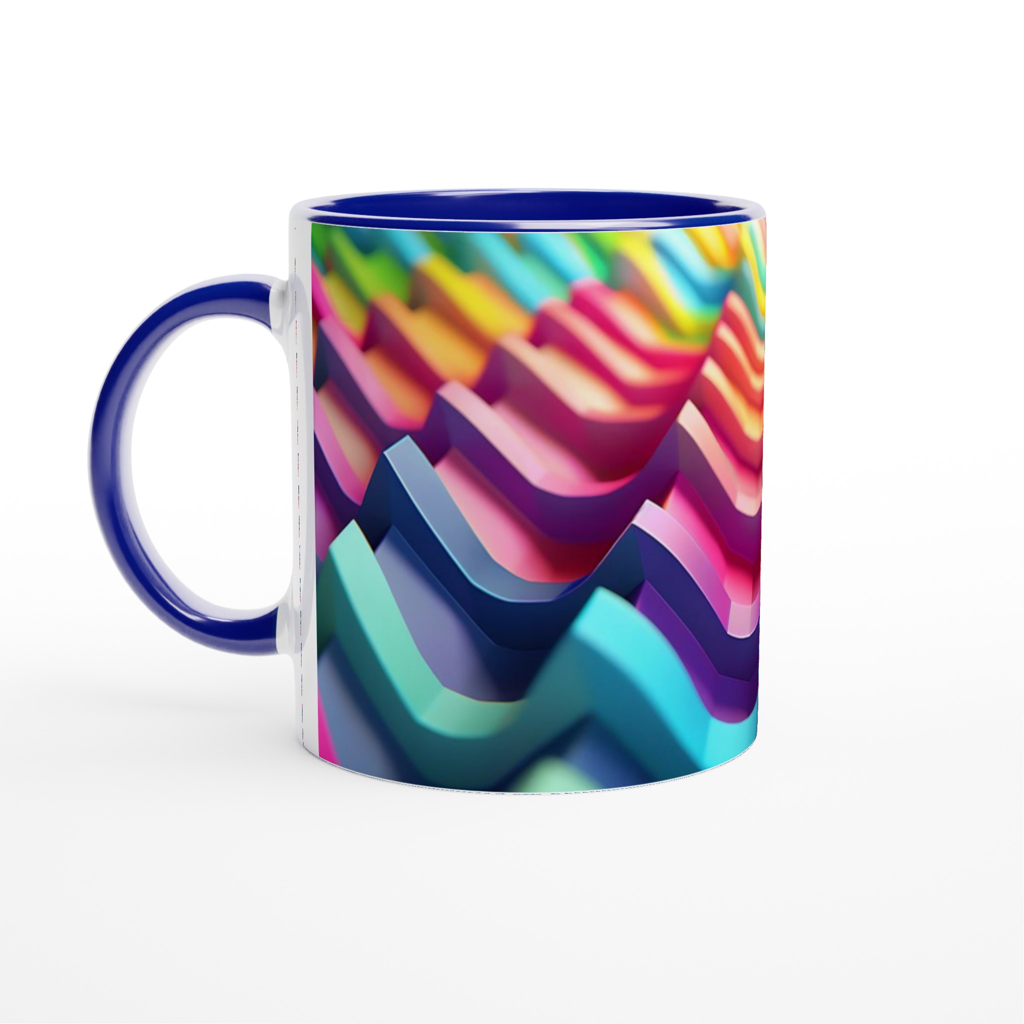 Färgglad Vågmugg i Keramik – 11oz Kaffemugg i 7 Livfulla Färger för Din Unika Stil 2 400979e9-47c3-463f-9cd2-654a618102bd
