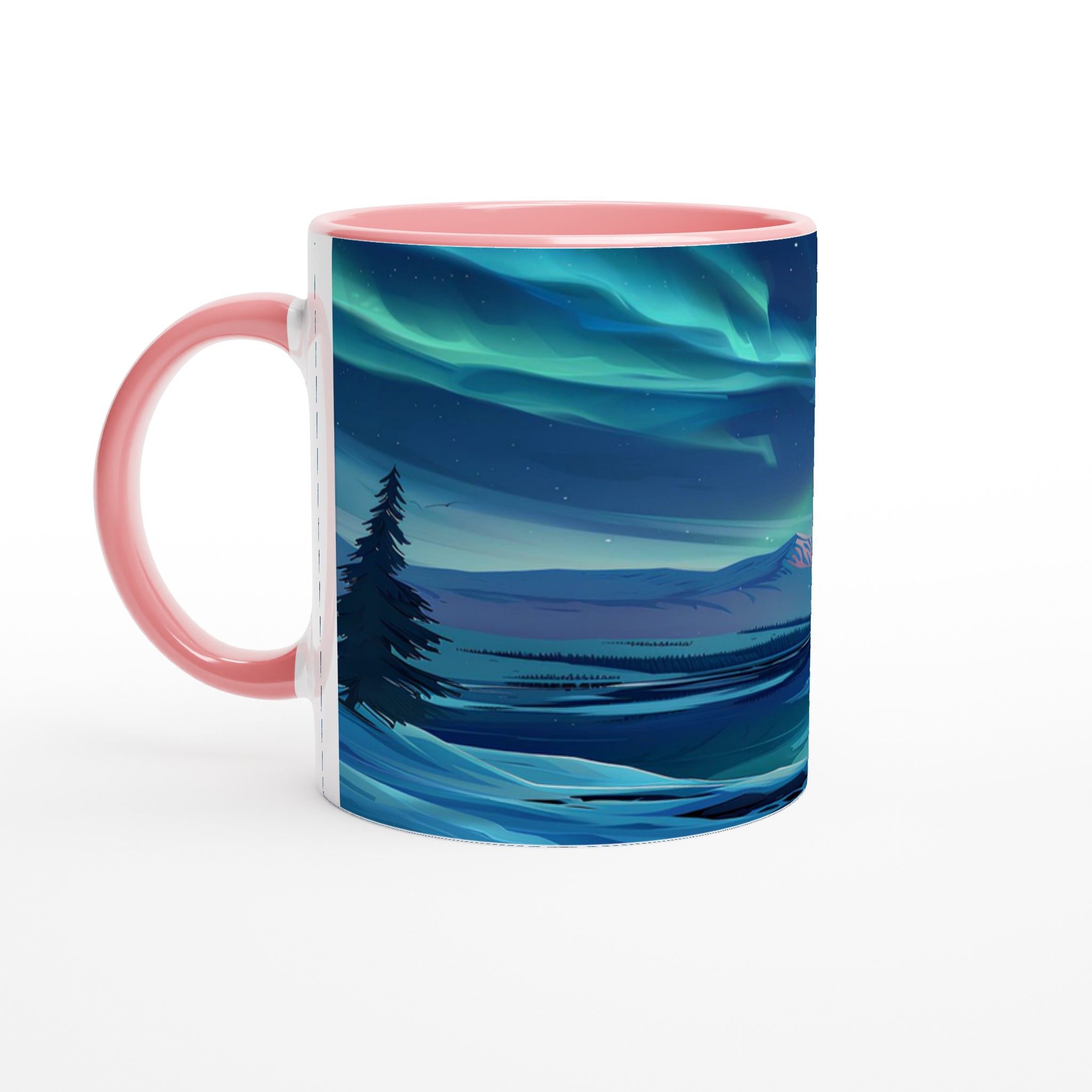 Nordic Aurora Keramikmugg – Magiska Norrsken på 11oz Kaffemugg 6 400bcd0d-0c95-4a0e-a06d-f29288a7afab