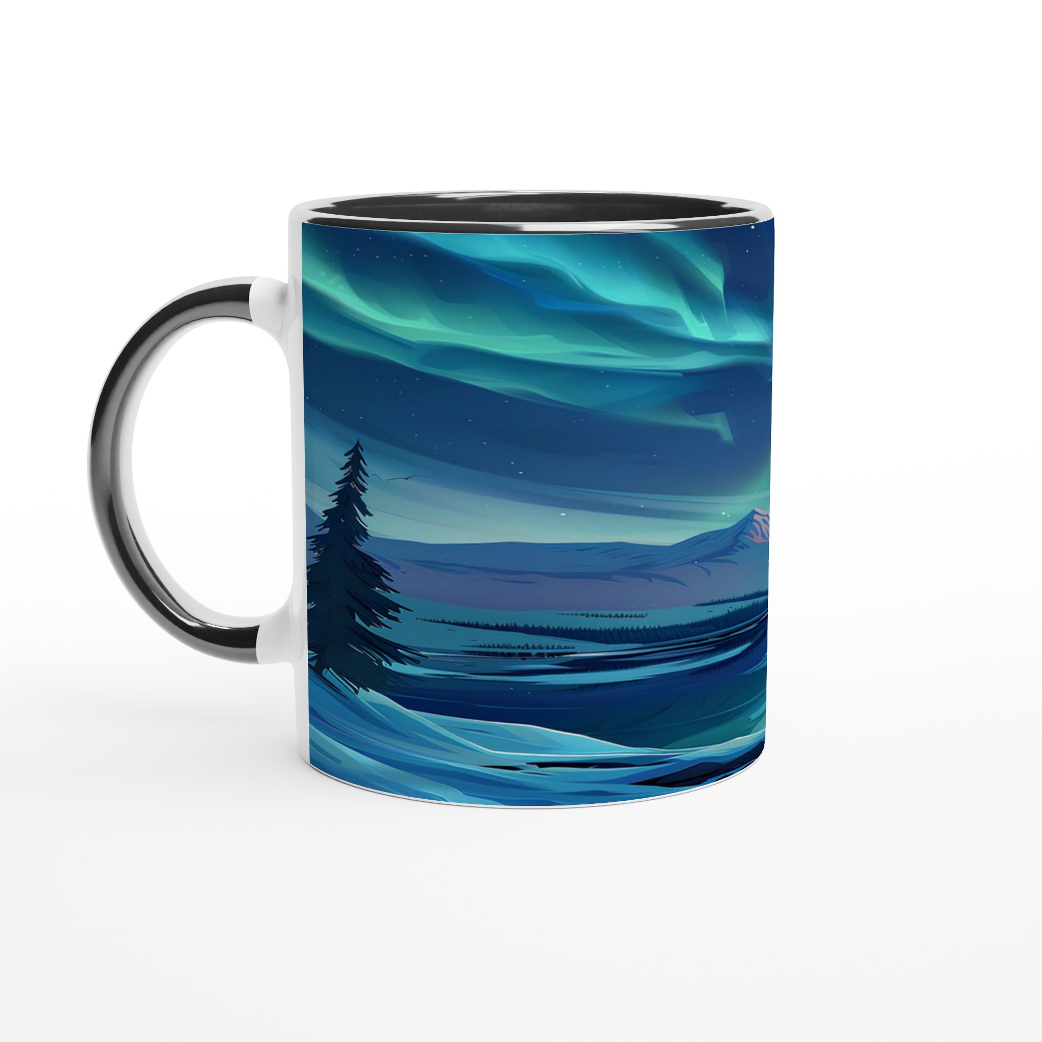 Nordic Aurora Keramikmugg – Magiska Norrsken på 11oz Kaffemugg 4 4027508a-c9d2-45a8-a2d7-21b9b1e4ab1f