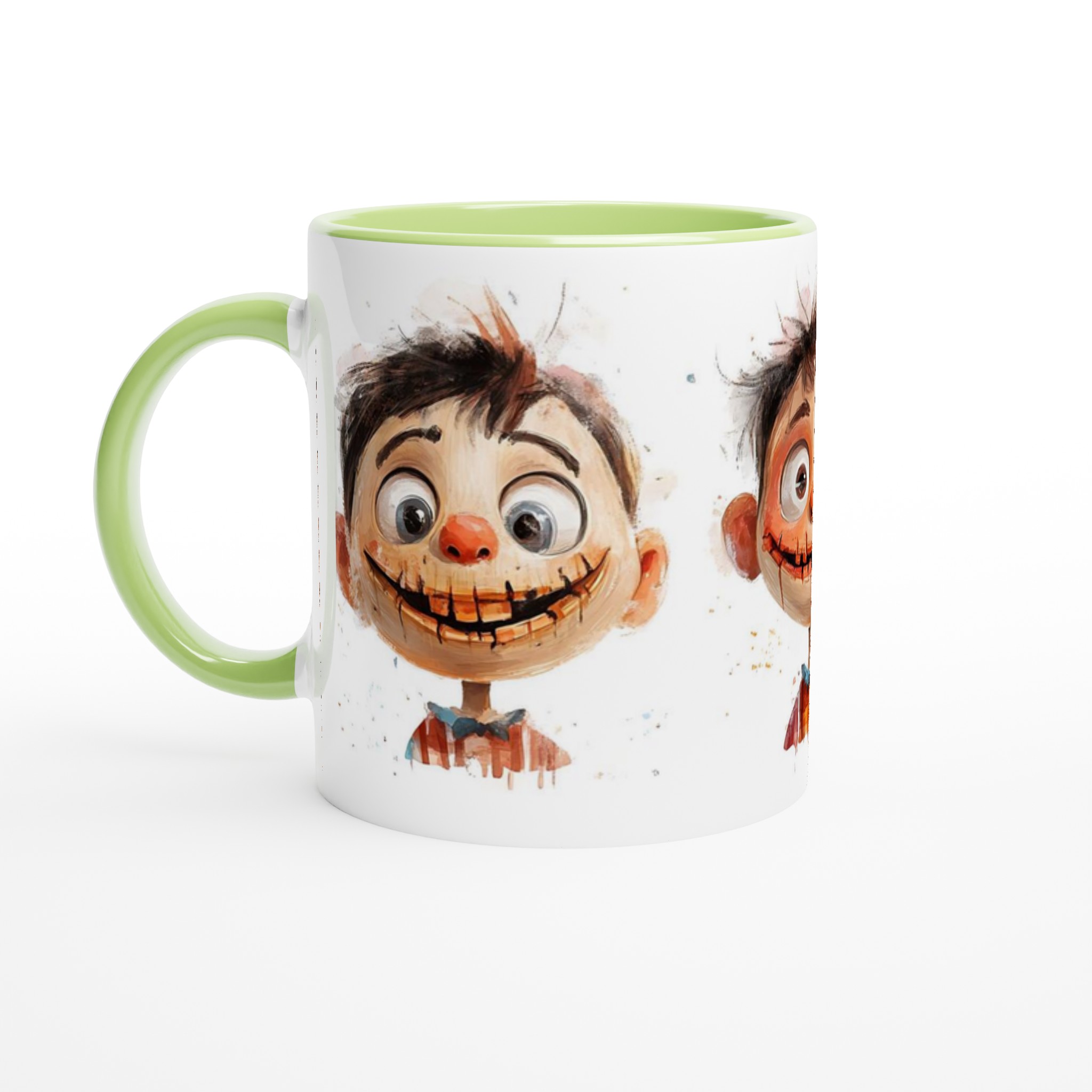 Lekfulla Monster Mugg – Vit 11oz Keramisk Mugg med Charmiga Akvarellkaraktärer 7 402f934f-0045-4d25-9348-3f0fb3e1b152