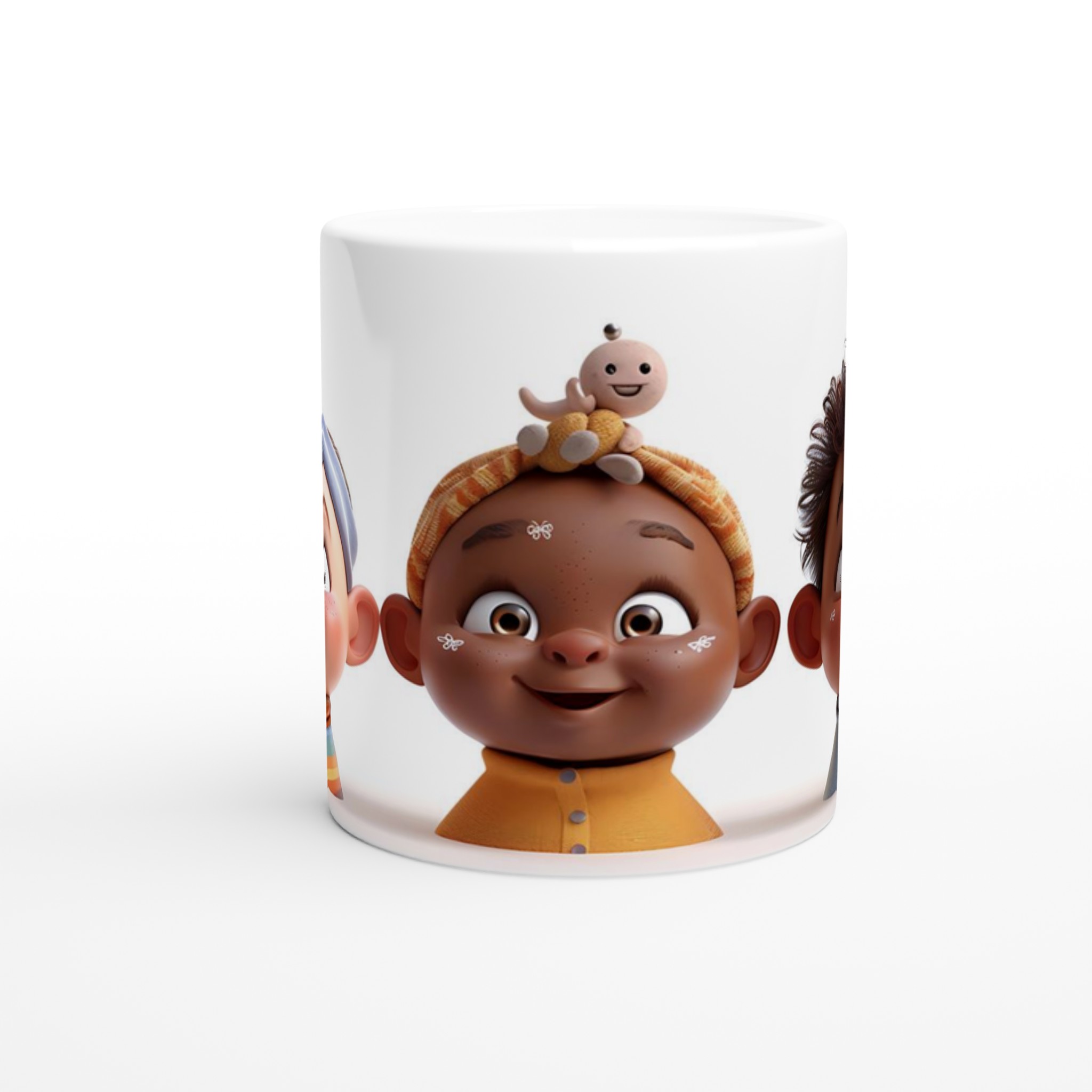 Söta Barnansikten Keramisk Mugg – Färgglad Glädje för Kaffe, Te och Varm Choklad – 11 oz i Väljbar Färg 8 40498fa3-55ce-467a-a228-0cea03097e3c