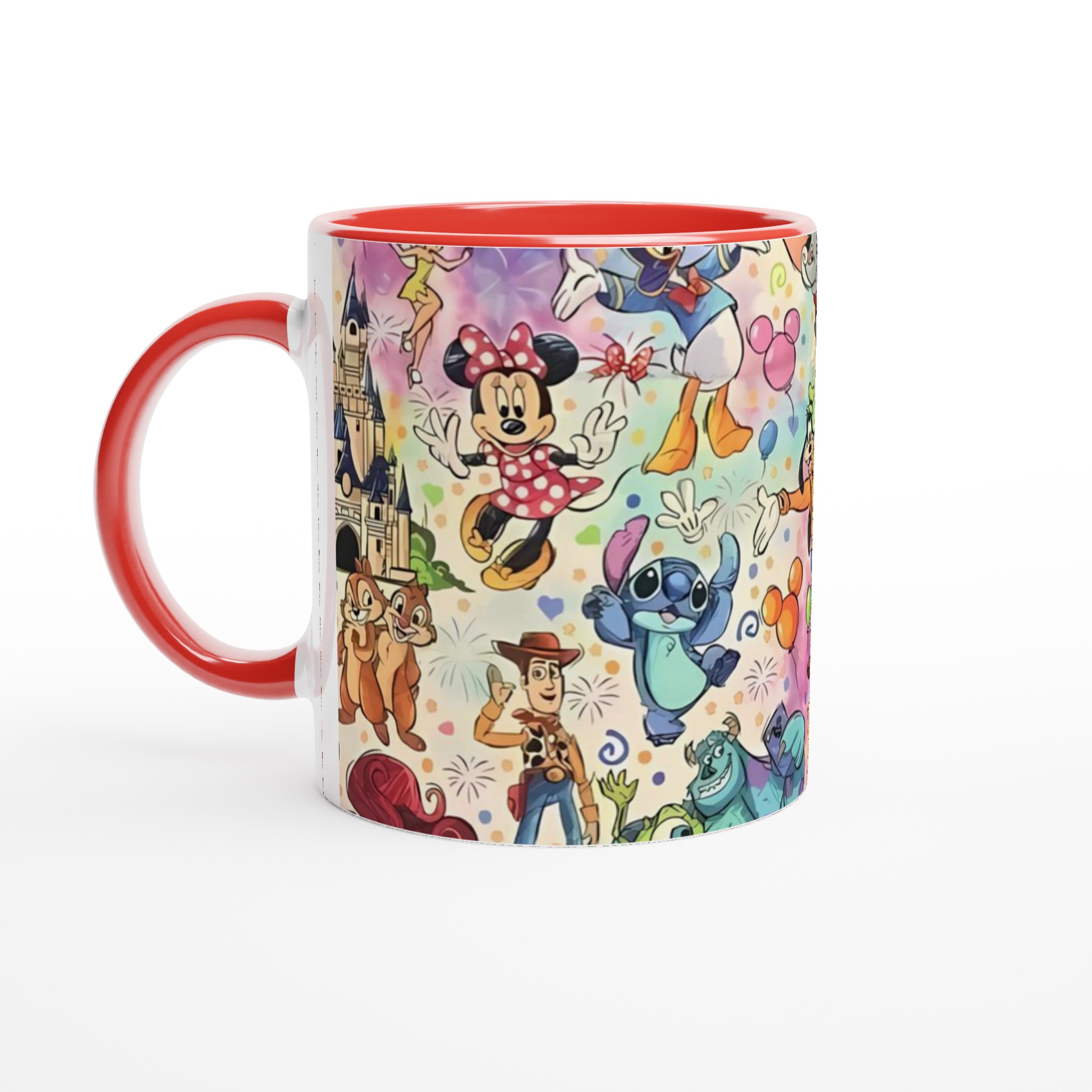 Vit 11oz keramisk mugg med lekfulla Disney-ikoner i livfulla färger 5 404ef7f1-0b12-4870-a5ab-00e25d513367