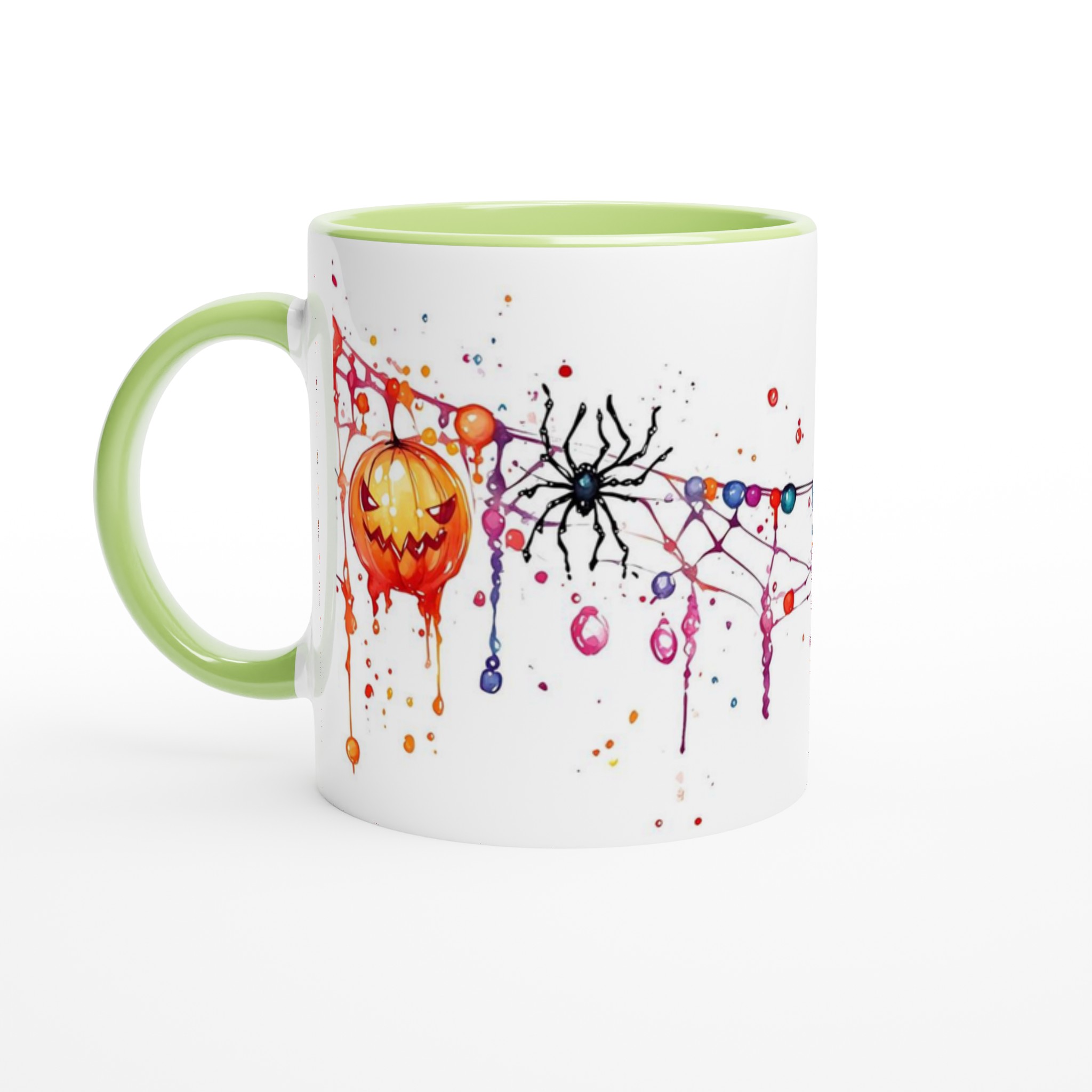 Läskig Rolig Halloween Mugg – Levande Akvarell Jack-o'-Lantern Design 7 4052e2a0-f25b-4e77-b143-01ceb2cd0849