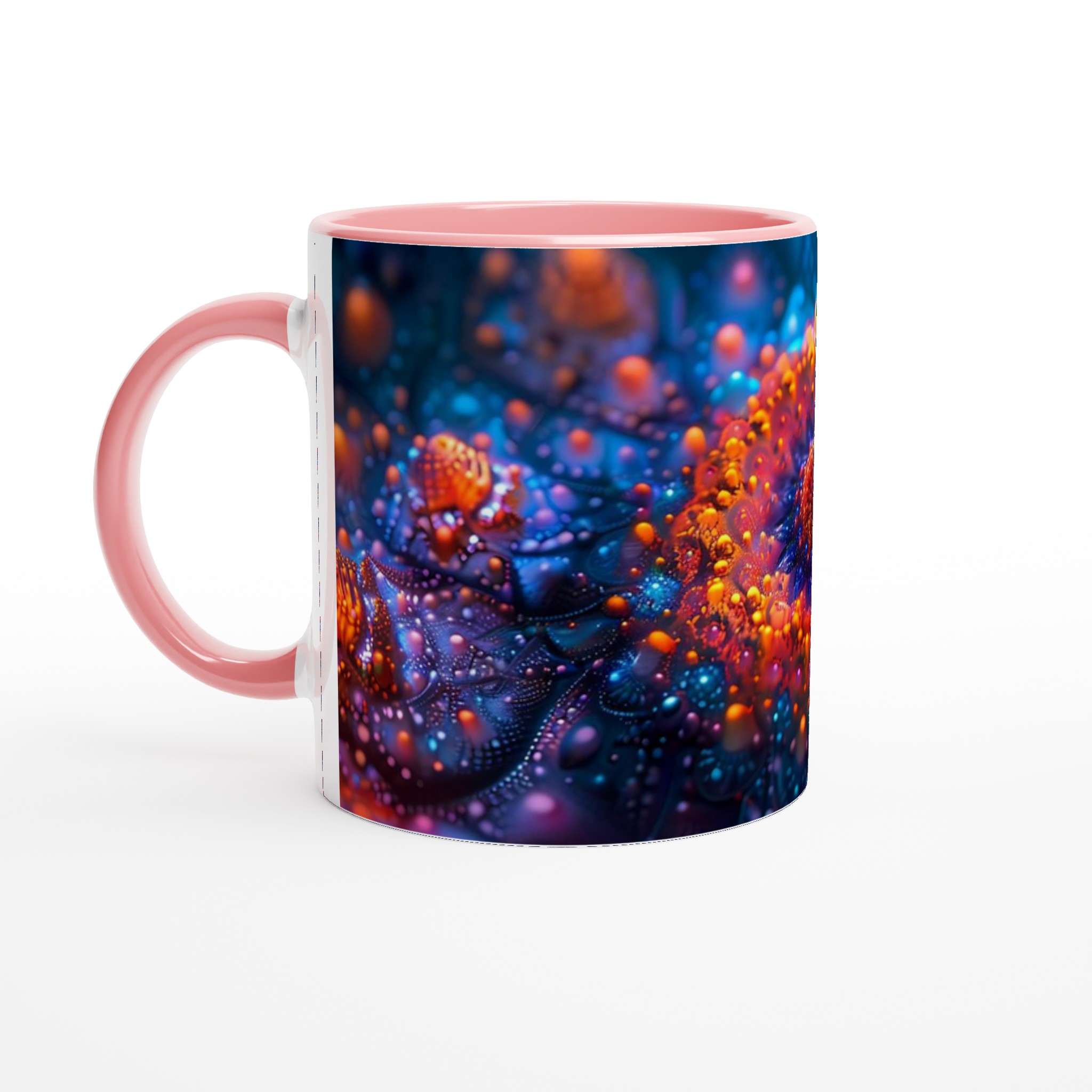 Kosmisk Fraktal Mugg - Livfulla Neonfärger på 11oz Keramik, Välj Din Favoritnyans! 6 4083e265-34e1-4302-a500-319cfe6ce0e3