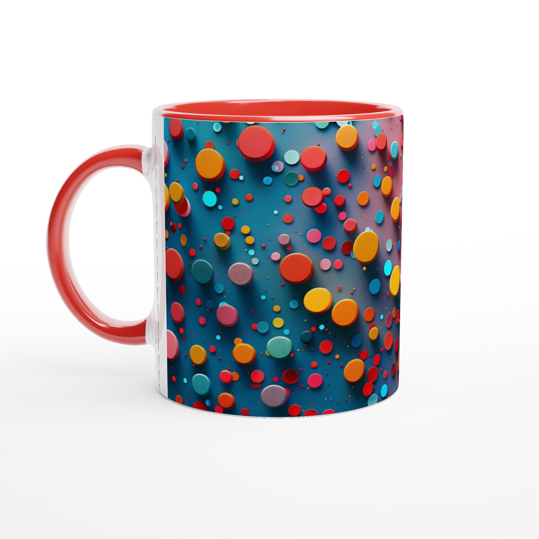 Färgglad Konfetti Mugg – 11oz Keramisk Kaffekopp för Färgstarka Dagar – Välj din Favoritfärg! 5 40b8a204-5666-476b-85aa-ea25d09c0086