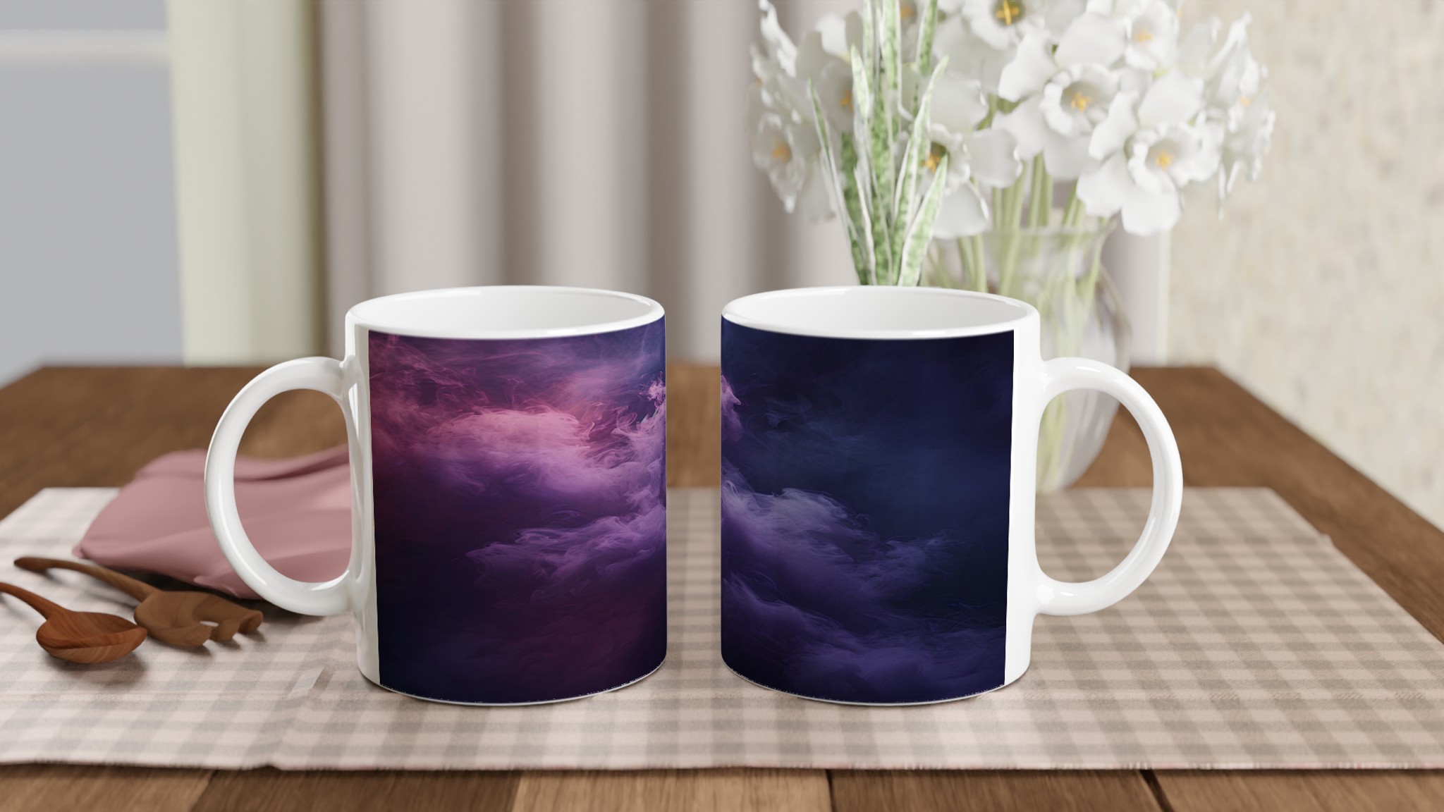 Mystisk Lila Rök Keramikmugg – 11oz Premium Mugg med Drömsk Design, Välj Din Färg! 10 4102f759-7f7d-461d-aa30-3e80bea81814