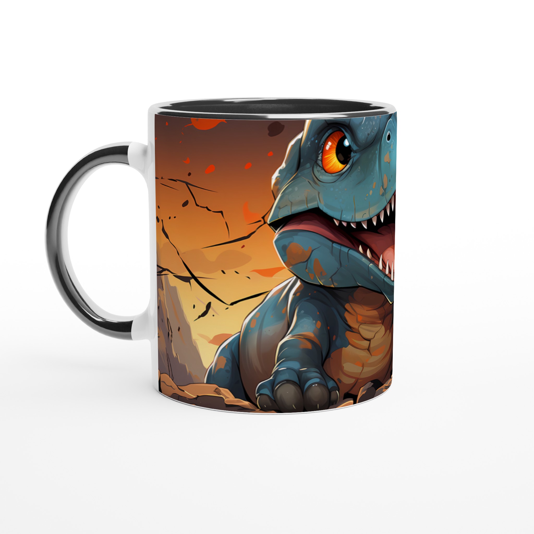 Vrålcool Dinosaurie Mugg – 11oz Keramisk Kaffekopp för Episka Dagar, Välj bland 7 Färger! 4 4120592f-1ad9-4070-9401-de17b454e9b5