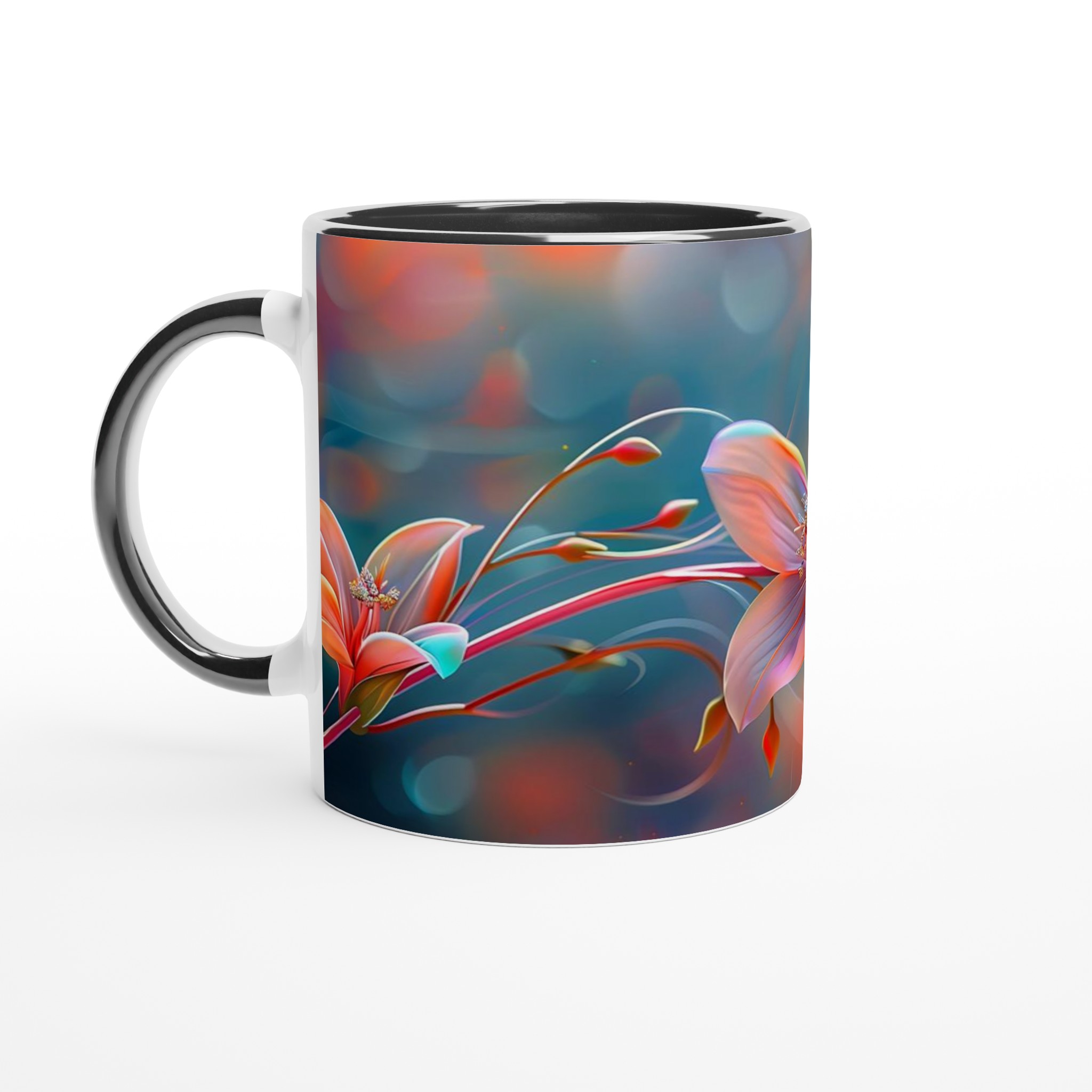Förtrollande Blomsterdröm 11oz Keramisk Mugg – Konstfull Design i Levande Färger 4 41511ca4-2f0f-4092-8ba9-f1d6034057aa