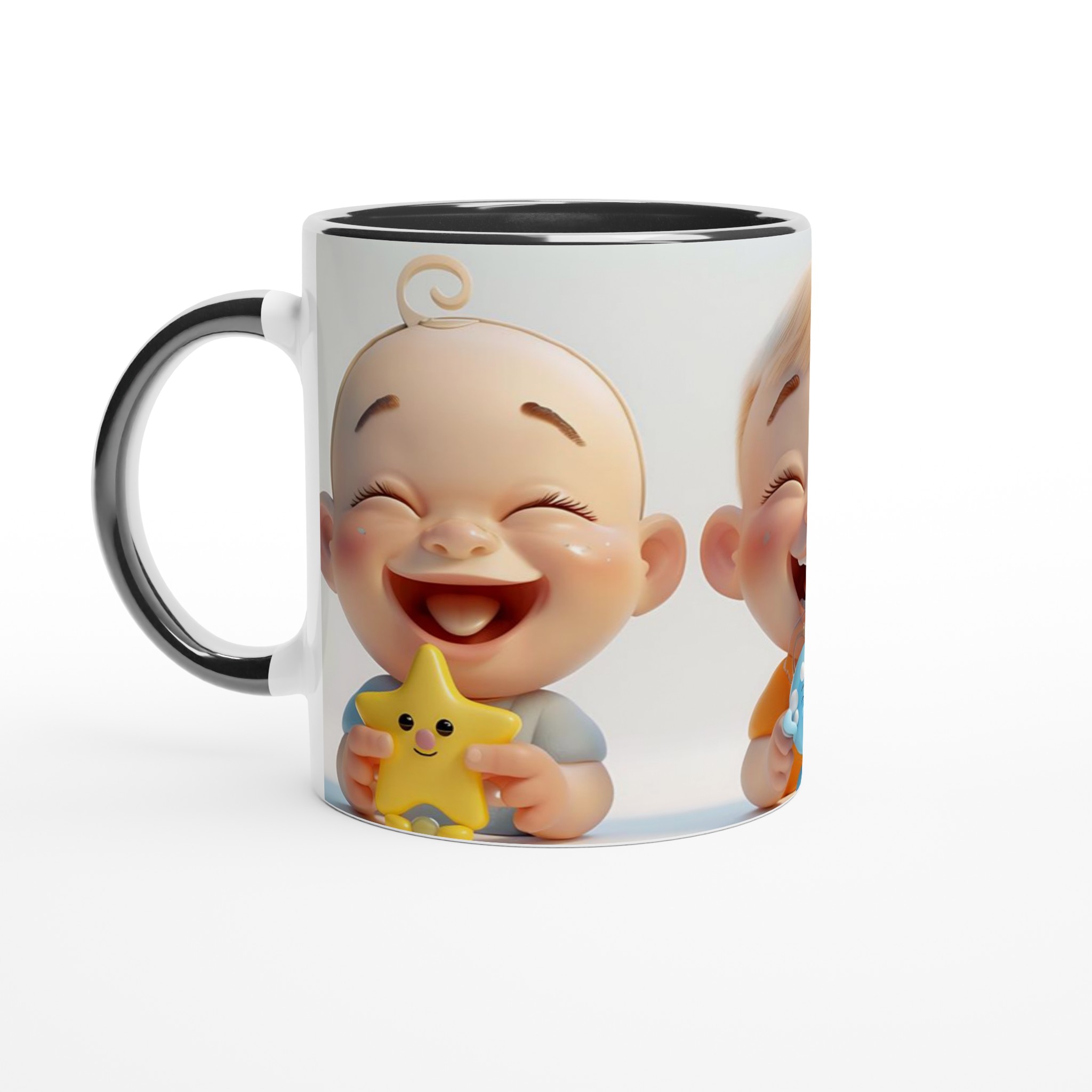 Vit 11oz keramisk mugg med glada barnmotiv – välj mellan sju lekfulla färger 4 415e534e-8f39-46e2-b32f-c55b68478faf