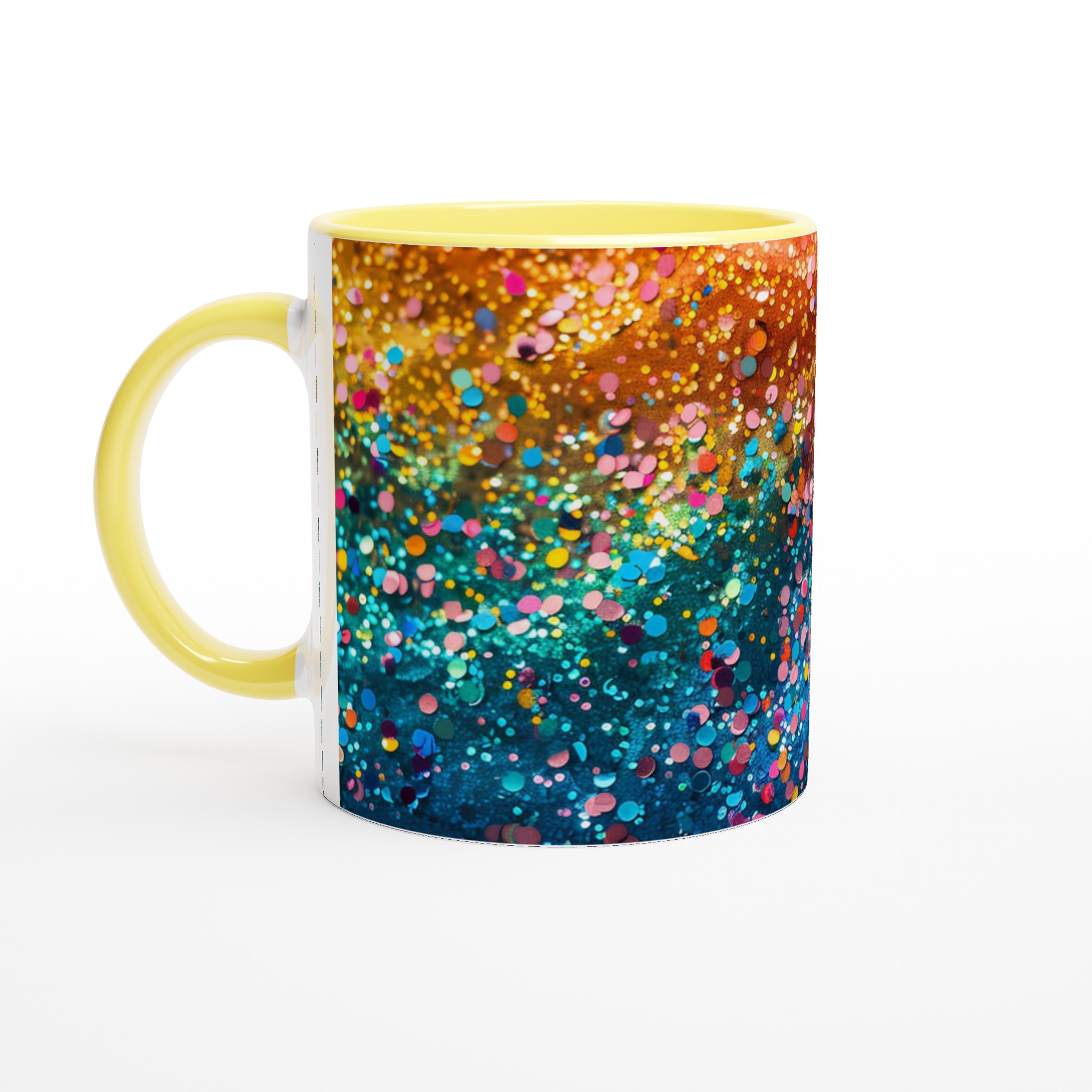 Glittrande Konfetti Keramikmugg – Färgglad 11oz Kaffekopp för Festliga Stunder i ditt Val av Färg 3 416a3c86-b634-4f72-b4fd-cdd3e8060655