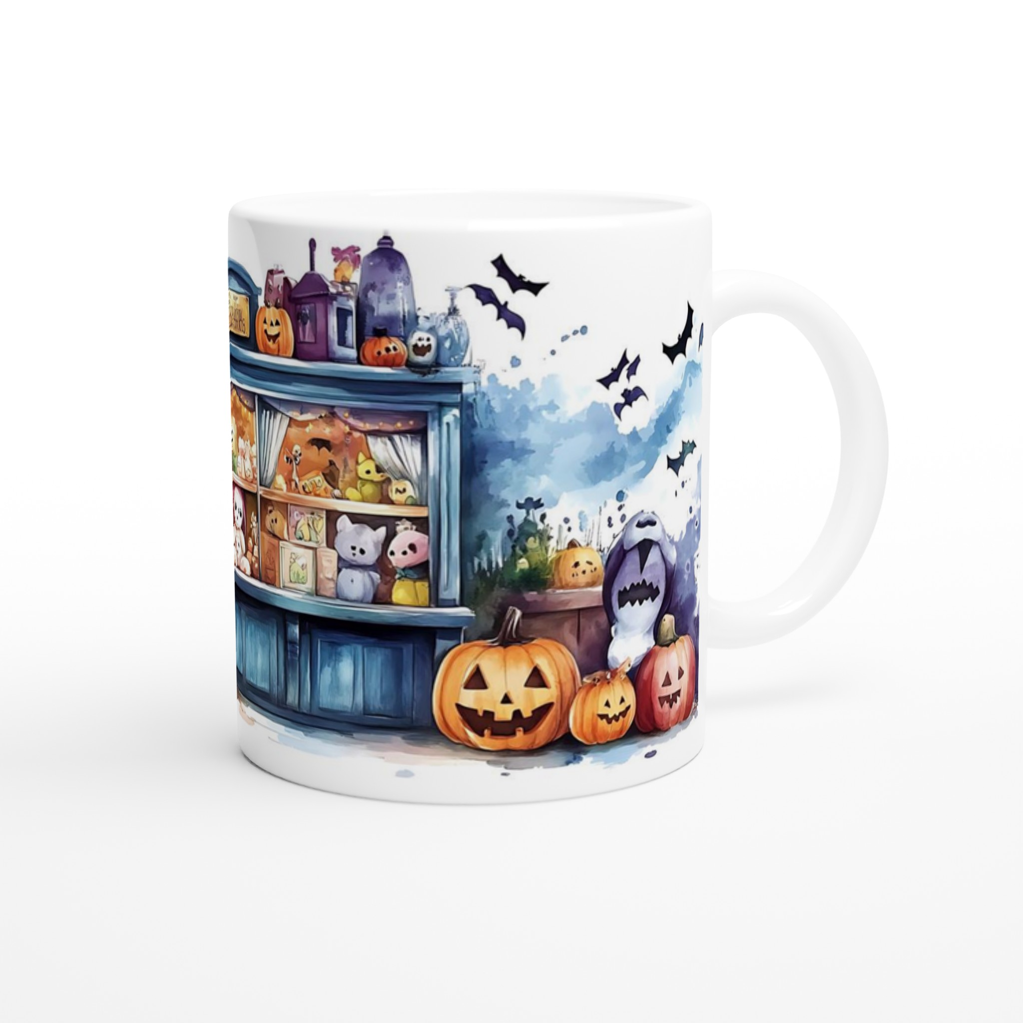 Spooky-Söt Halloween Mugg: Keramikmugg med Mystisk Vattenfärgskänsla – Välj din Färg! 9 416ea22c-b3fd-43e0-8227-156ca8c27ca6