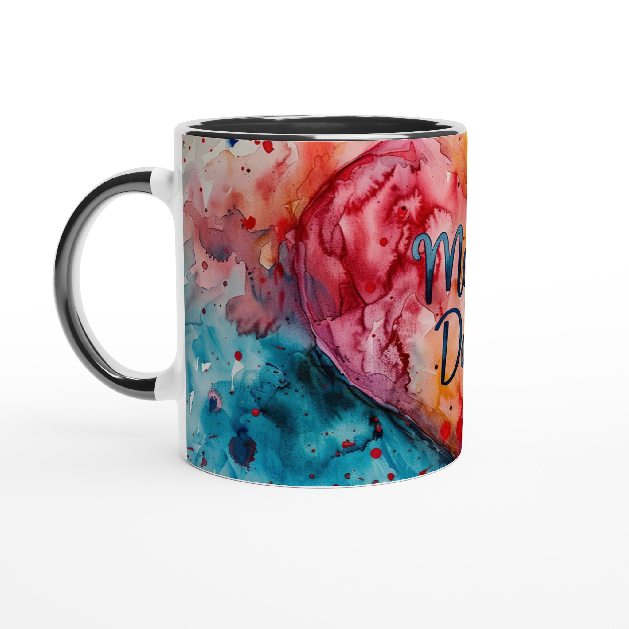 Mother's Day 11oz Ceramic Mug – Bright Watercolor Heart Design in Your Choice of Seven Colors 4 41844063-a7a7-48fa-8d16-1c0f0a7f5f3a