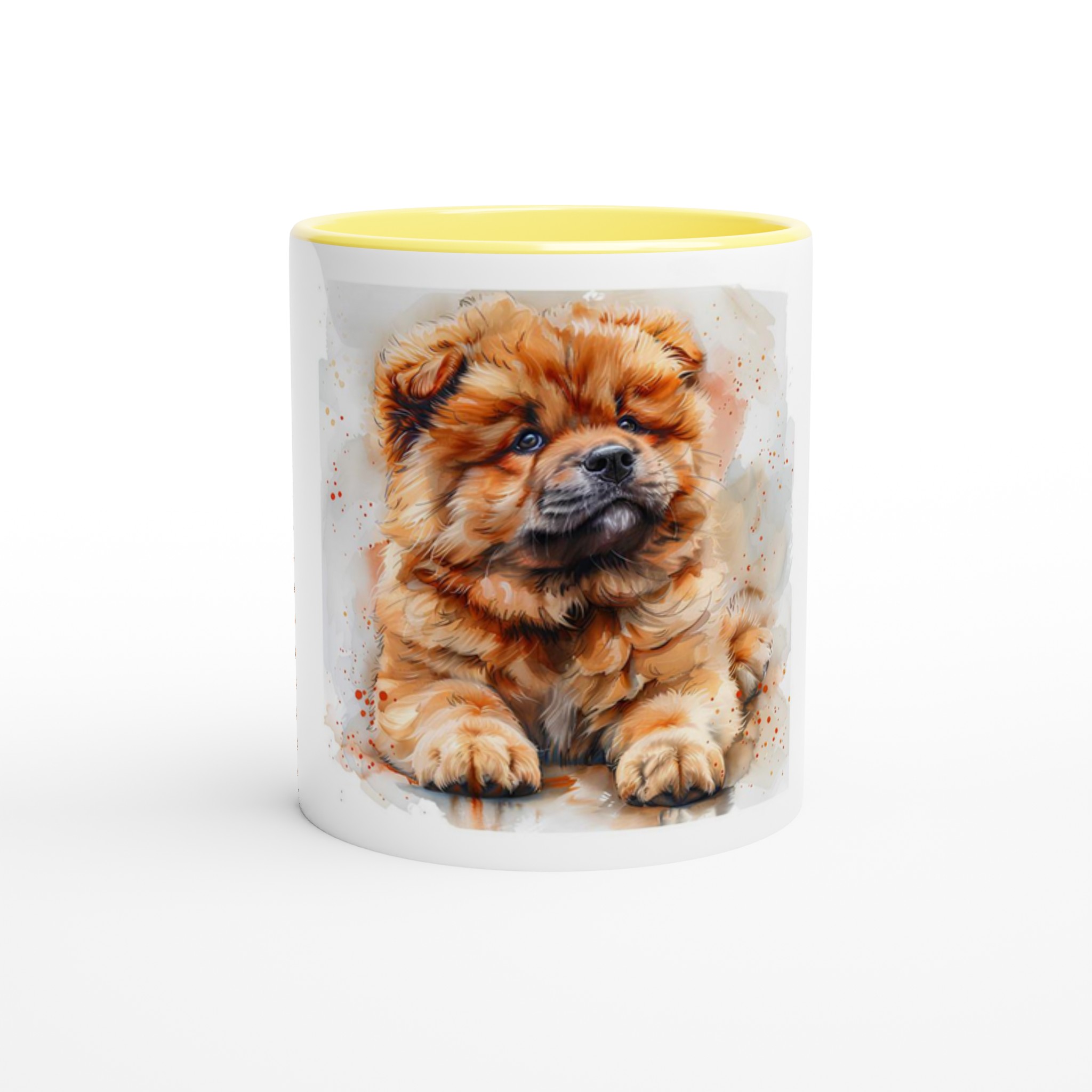 Bedårande valpakvarell 11oz keramikmugg – välj din färg för en mysig fikastund! 1 41d77394-3122-43e7-883a-f9e753489f53