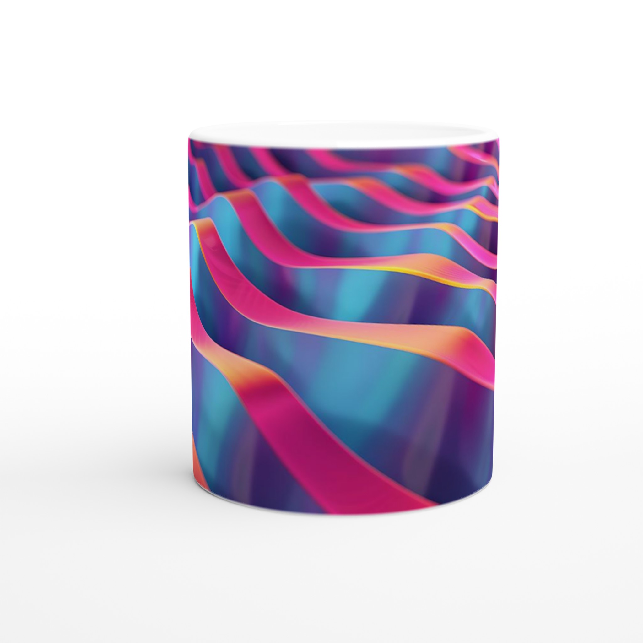 Abstrakt Vågmotiv 11oz Keramisk Mugg – Vibrerande Design i Valfri Färg! 8 41eedf3d-b9a3-4903-a547-119798ae9e0e